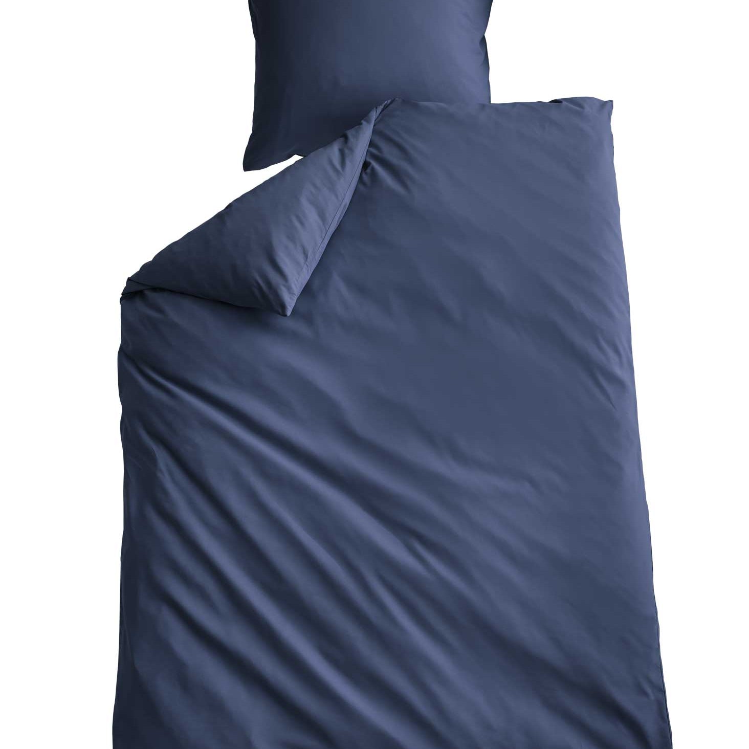 Bettwäsche Set Microsatin »Berlin« Kissenbezug Bettbezug Reißverschluss Hautfreundlich 202090 Dunkelblau BxL 135x200 cm Bettwäsche 202090dunkelblau | Gardinenbox.de