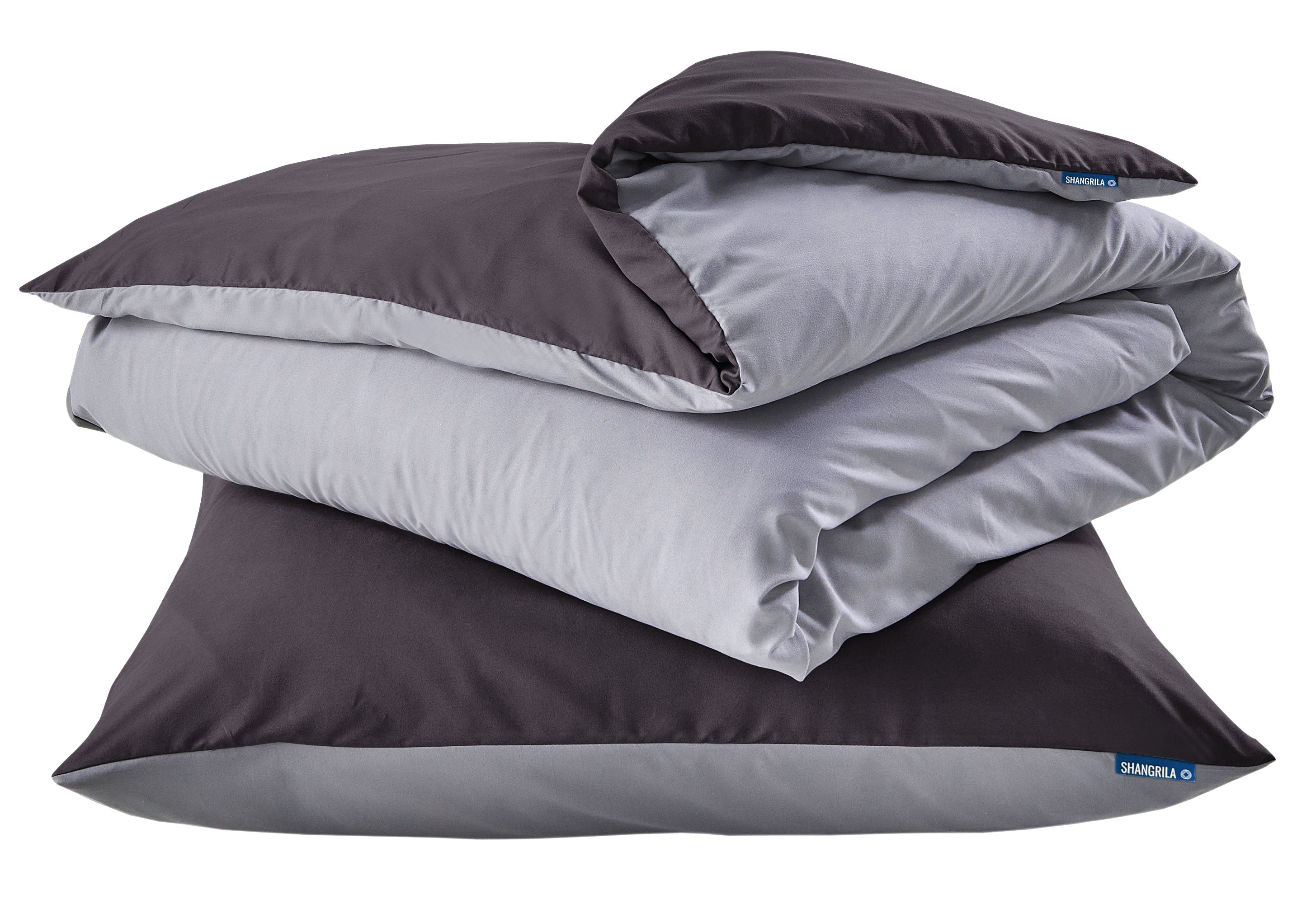 Bettwäsche Set Microsatin »Berlin« Kissenbezug Bettbezug Reißverschluss Hautfreundlich 202090 Dunkelgrau Grau BxL 220x240 cm Bettwäsche 202090dunkelgrau_grau_39c277a6-3039-4422-9895-e810e2cd75dd | Gardinenbox.de