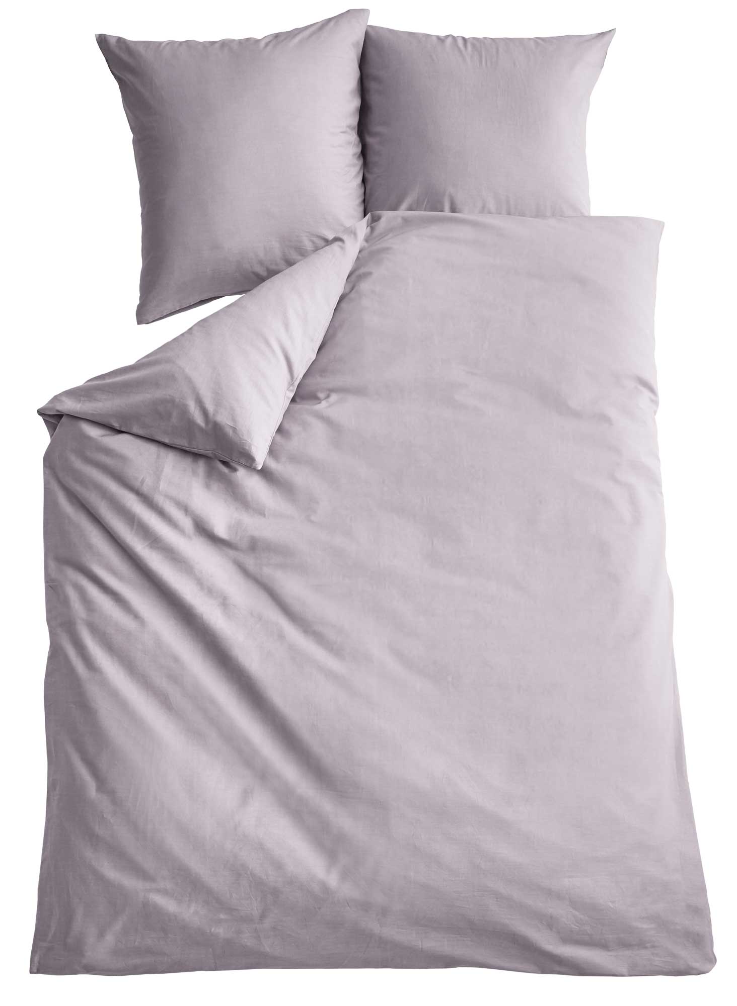 Bettwäsche Set Microsatin »Berlin« Kissenbezug Bettbezug Reißverschluss Hautfreundlich 202090 Stein BxL 220x240 cm Bettwäsche 202090stein-220x240 | Gardinenbox.de