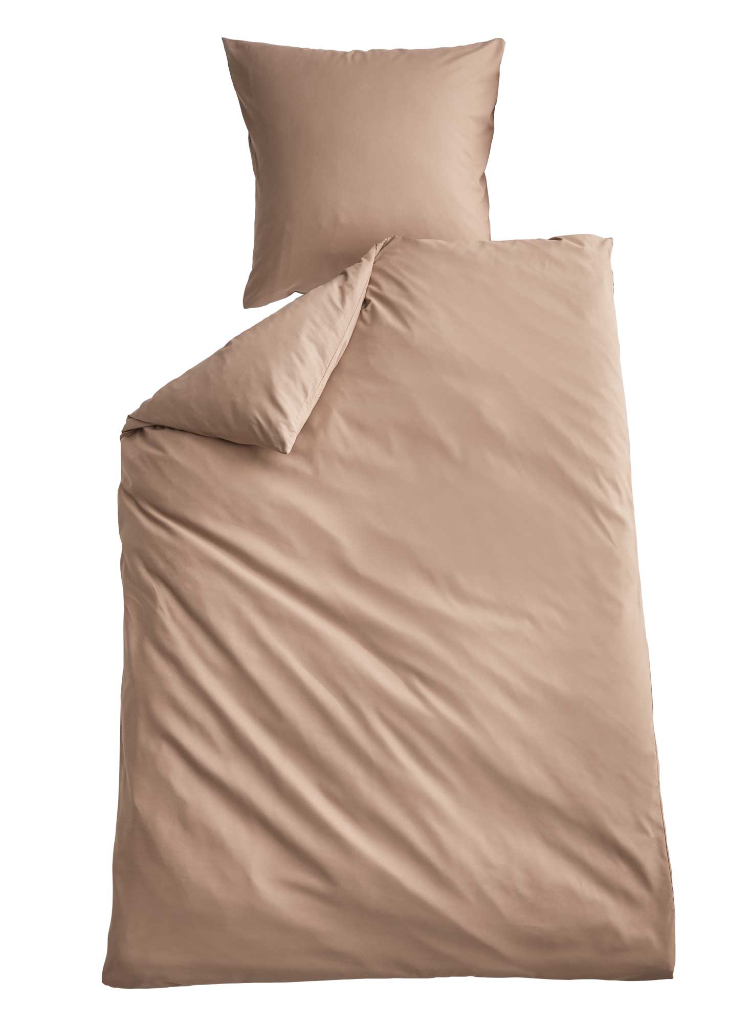 Bettwäsche Set Microsatin »Berlin« Kissenbezug Bettbezug Reißverschluss Hautfreundlich 202090 Taupe BxL 135x200 cm Bettwäsche 202090taupe | Gardinenbox.de