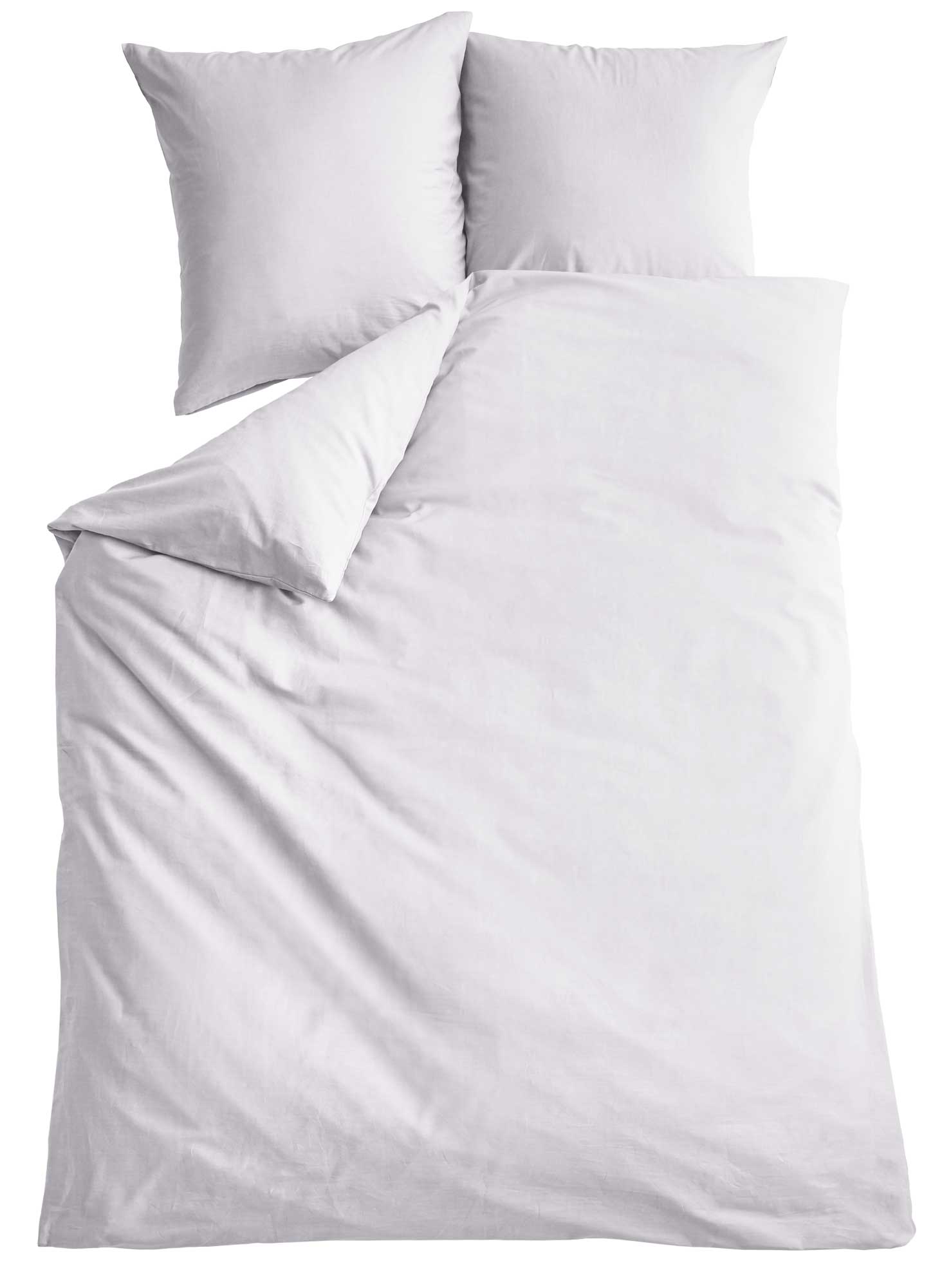 Bettwäsche Set Microsatin »Berlin« Kissenbezug Bettbezug Reißverschluss Hautfreundlich 202090 Weiß BxL 220x240 cm Bettwäsche 202090weiss-220x240 | Gardinenbox.de