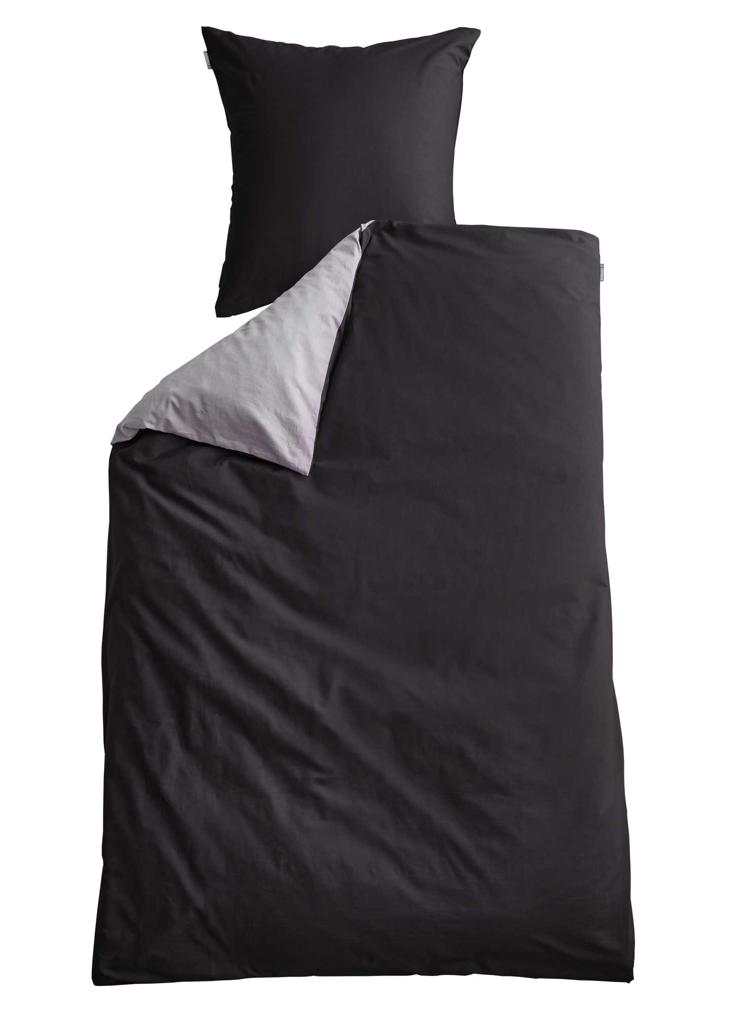 Bio Baumwolle Bettwäsche Set »Bremen« Kissenbezug Bettbezug Reißverschluss Hautfreundlich 202091 Bettwäsche 202091schwarz_grau_c9f3615e-0466-4082-80ba-cd7335eb37e5 | Gardinenbox.de