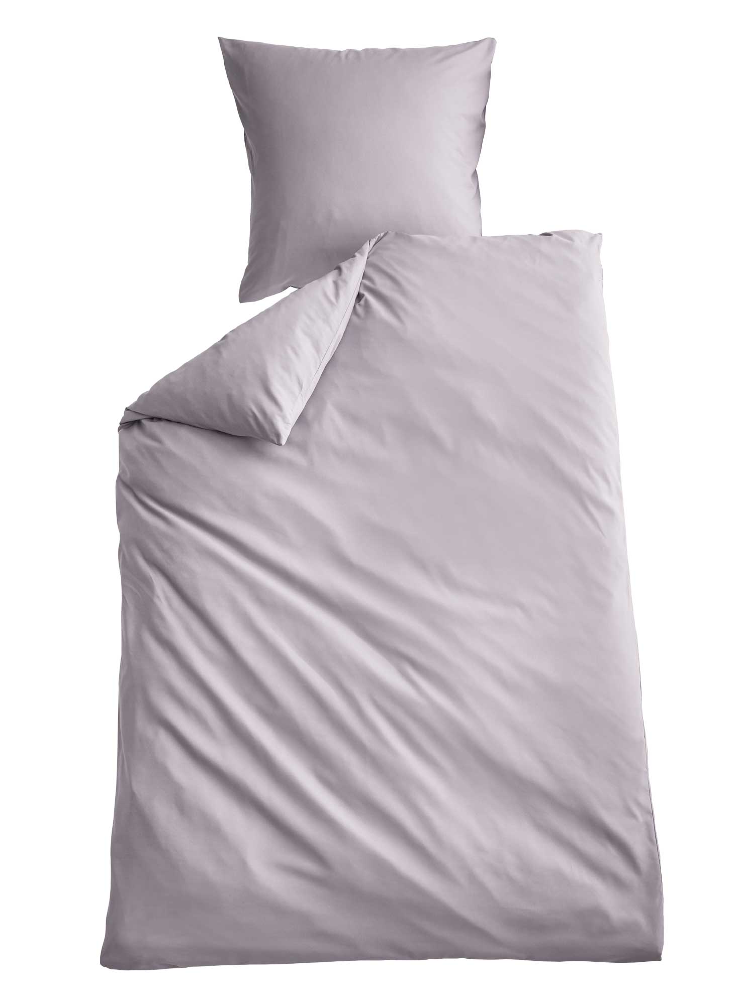 Bio Baumwolle Bettwäsche Set »Bremen« Kissenbezug Bettbezug Reißverschluss Hautfreundlich 202091 Stein BxL 135x200 cm Bettwäsche 202091stein | Gardinenbox.de