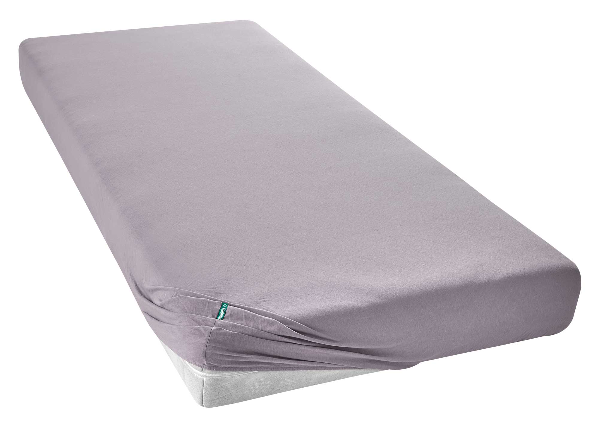 Spannbettlaken »Bremen« Bettlaken Bio Baumwolle Hautfreundlich für Boxpringbetten Matratzen bis 30 cm Höhe 202093 Bettwäsche 202092_matratze_grau_1 | Gardinenbox.de