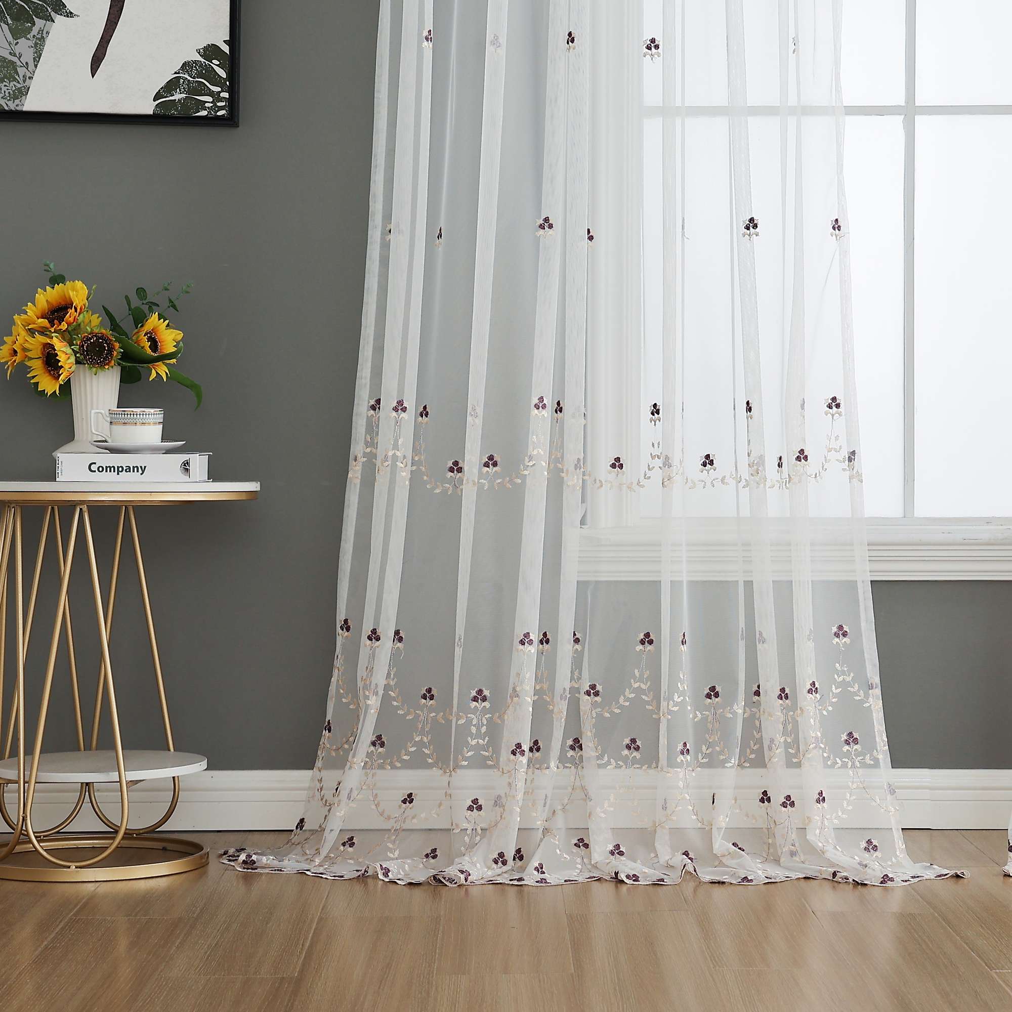 Gardine Raschel Stickerei Design »Florenz« Multiband für Gardinenschiene und Gardinenstange Elegante Fensterdekoration 2023200 03 Gardinenschal 202320003 | Gardinenbox.de