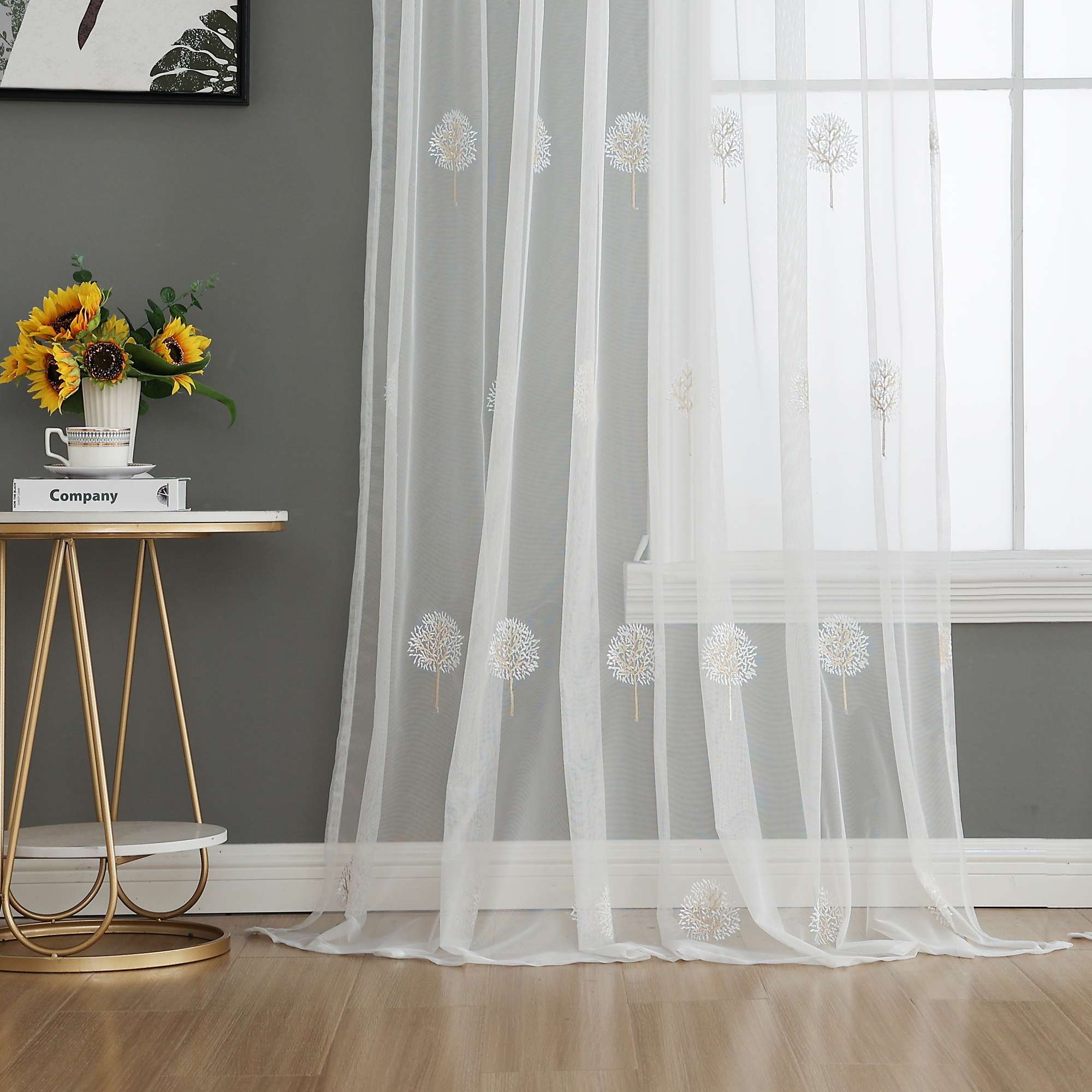 Gardine Raschel Stickerei Design »Florenz« Multiband für Gardinenschiene und Gardinenstange Elegante Fensterdekoration 2023200 05 Gardinenschal 202320005 | Gardinenbox.de