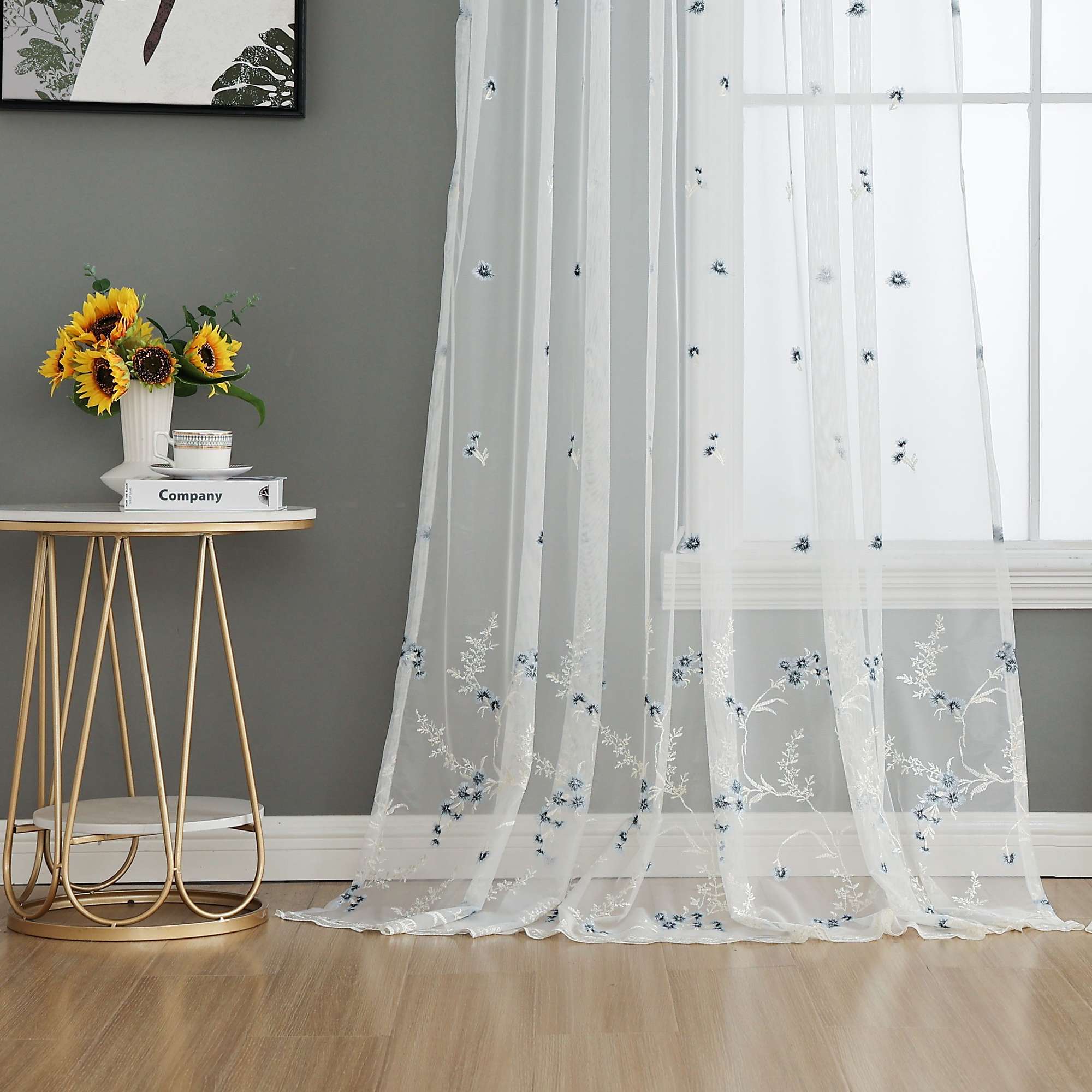 Gardine Raschel Stickerei Design »Florenz« Multiband für Gardinenschiene und Gardinenstange Elegante Fensterdekoration 2023200 06 Gardinenschal 202320006 | Gardinenbox.de