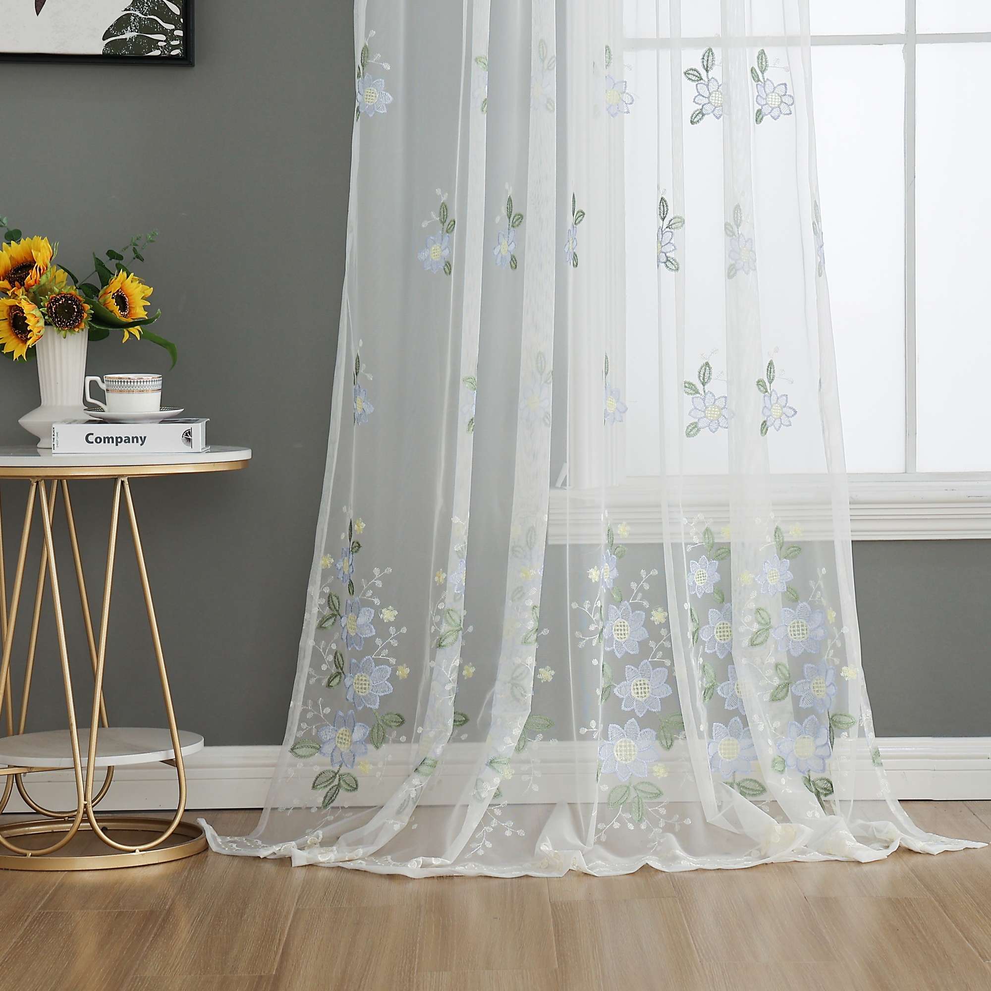 Gardine Raschel Stickerei Design »Florenz« Multiband für Gardinenschiene und Gardinenstange Elegante Fensterdekoration 2023200 10 Gardinenschal 202320010 | Gardinenbox.de