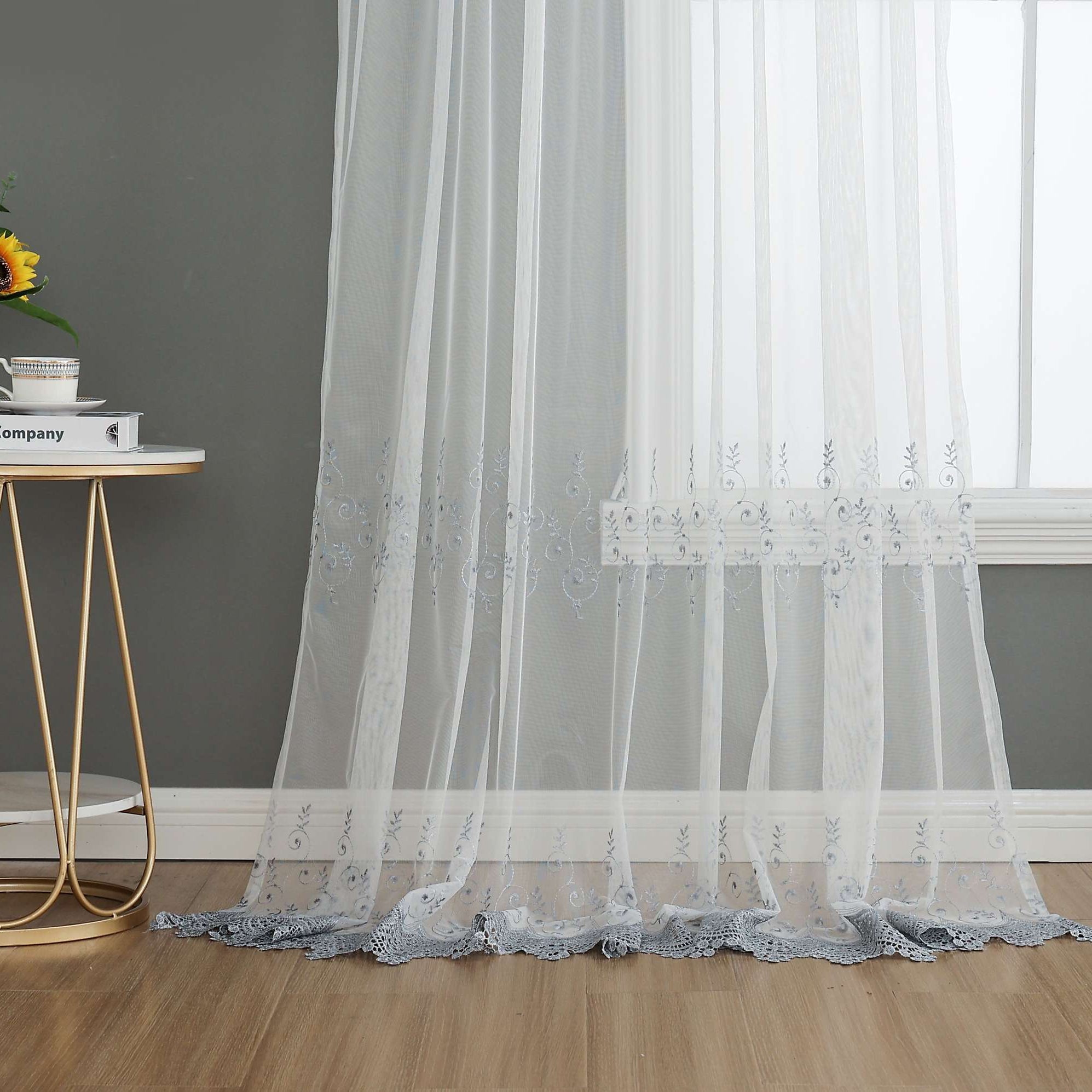 Gardine Raschel Stickerei Design »Florenz« Multiband für Gardinenschiene und Gardinenstange Elegante Fensterdekoration 2023200 12 Gardinenschal 202320012 | Gardinenbox.de