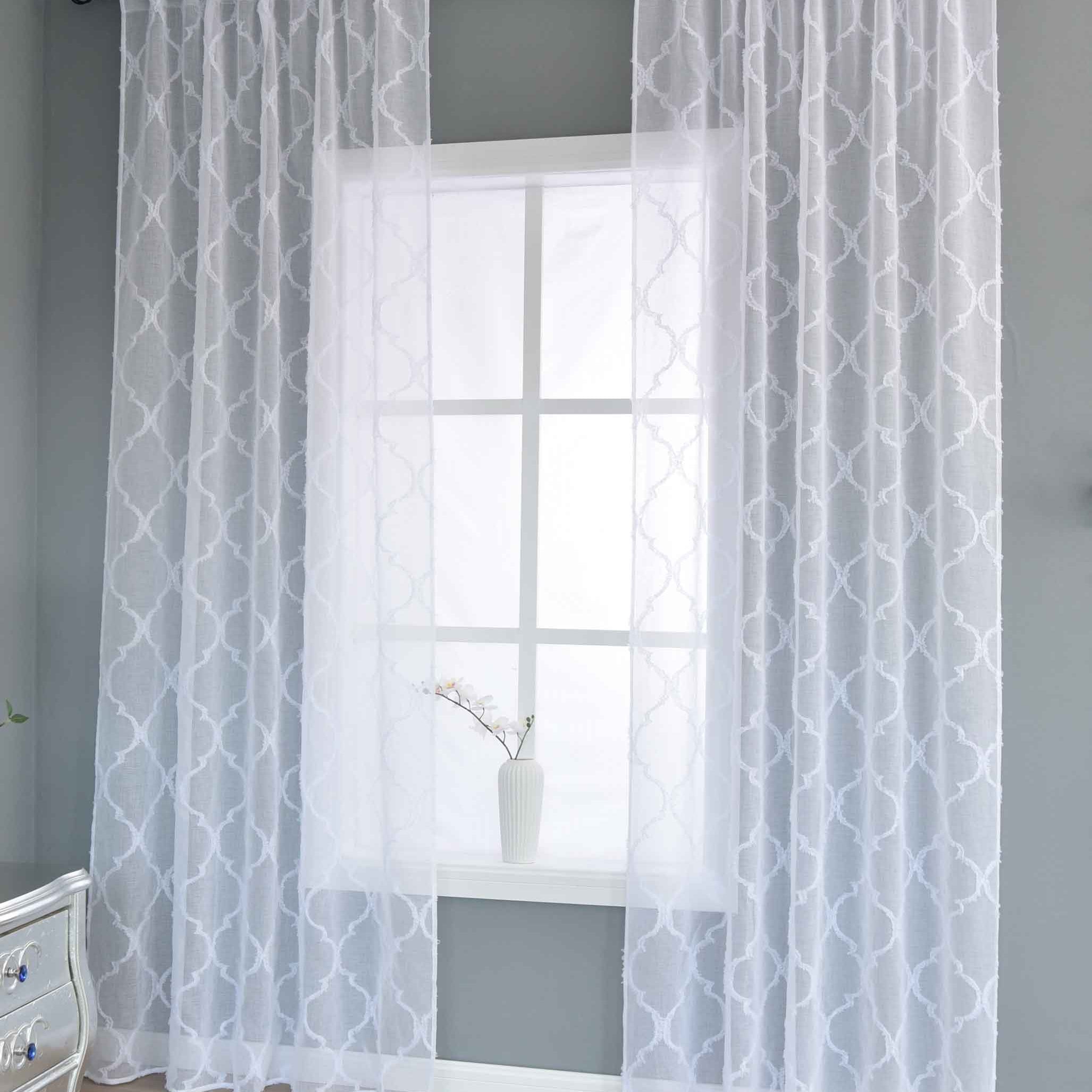 2er Set Gardine »VALENCIA« Multiband Aufhängung Scherli Transparent Leinen-Optik 2023400-408S-2 Natur Lacework Gardinen Set 2023400-408S-2natur_lacework | Gardinenbox.de