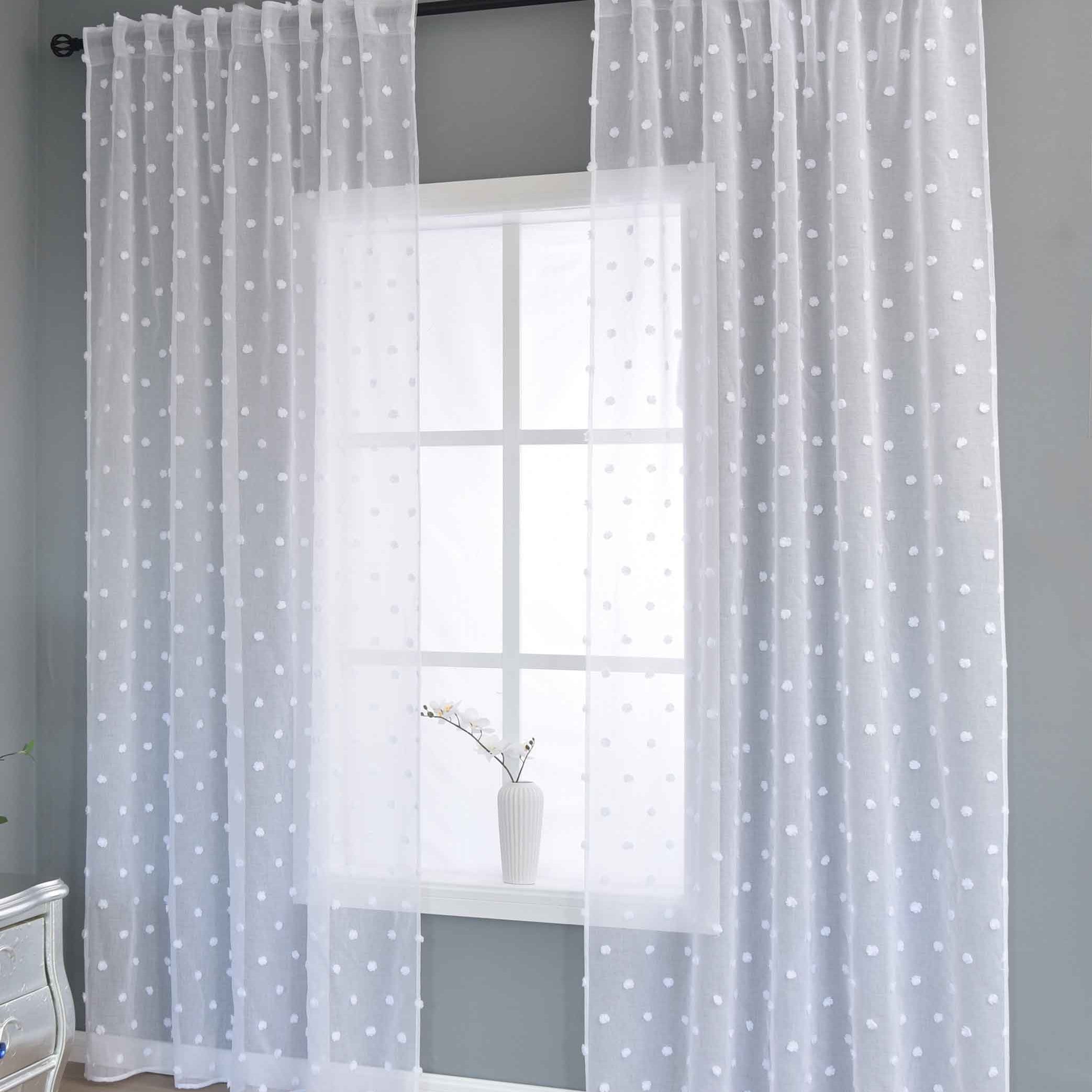 2er Set Gardine »VALENCIA« Multiband Aufhängung Scherli Transparent Leinen-Optik 2023400-408S-2 Natur Snowflakes Gardinen Set 2023400-408S-2natur_snowflakes | Gardinenbox.de