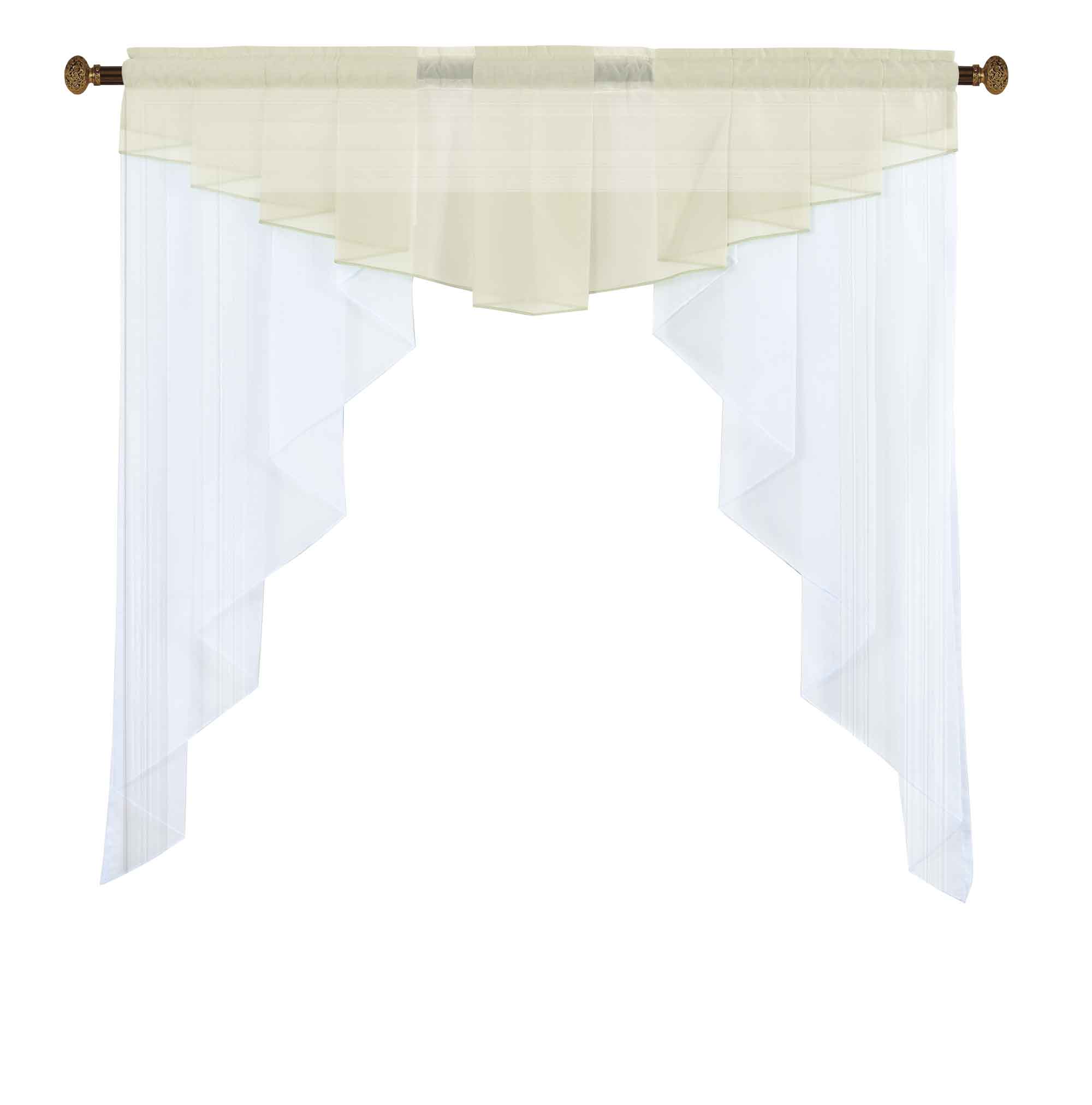 Scheibengardine »MEIßEN« M-Bogen Kurzgardine Tunneldurchzug Universalband 2023700 Scheibengardine 2023700_creme | Gardinenbox.de