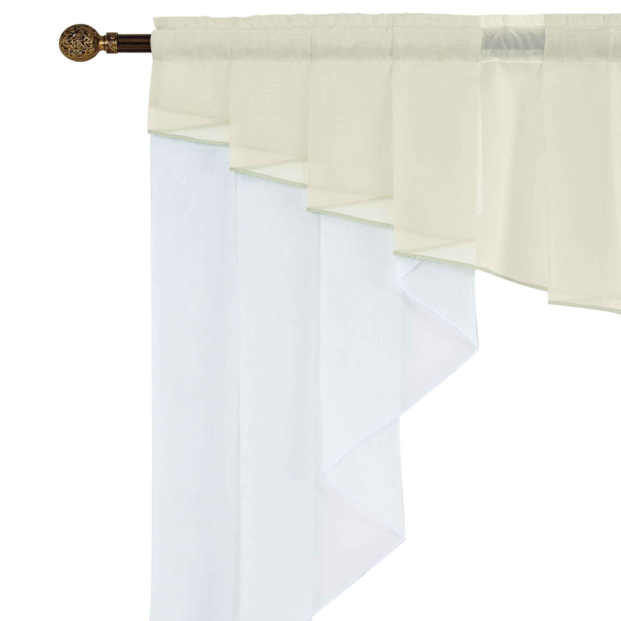 Scheibengardine »MEIßEN« M-Bogen Kurzgardine Tunneldurchzug Universalband 2023700 Scheibengardine 2023700_d1_creme | Gardinenbox.de