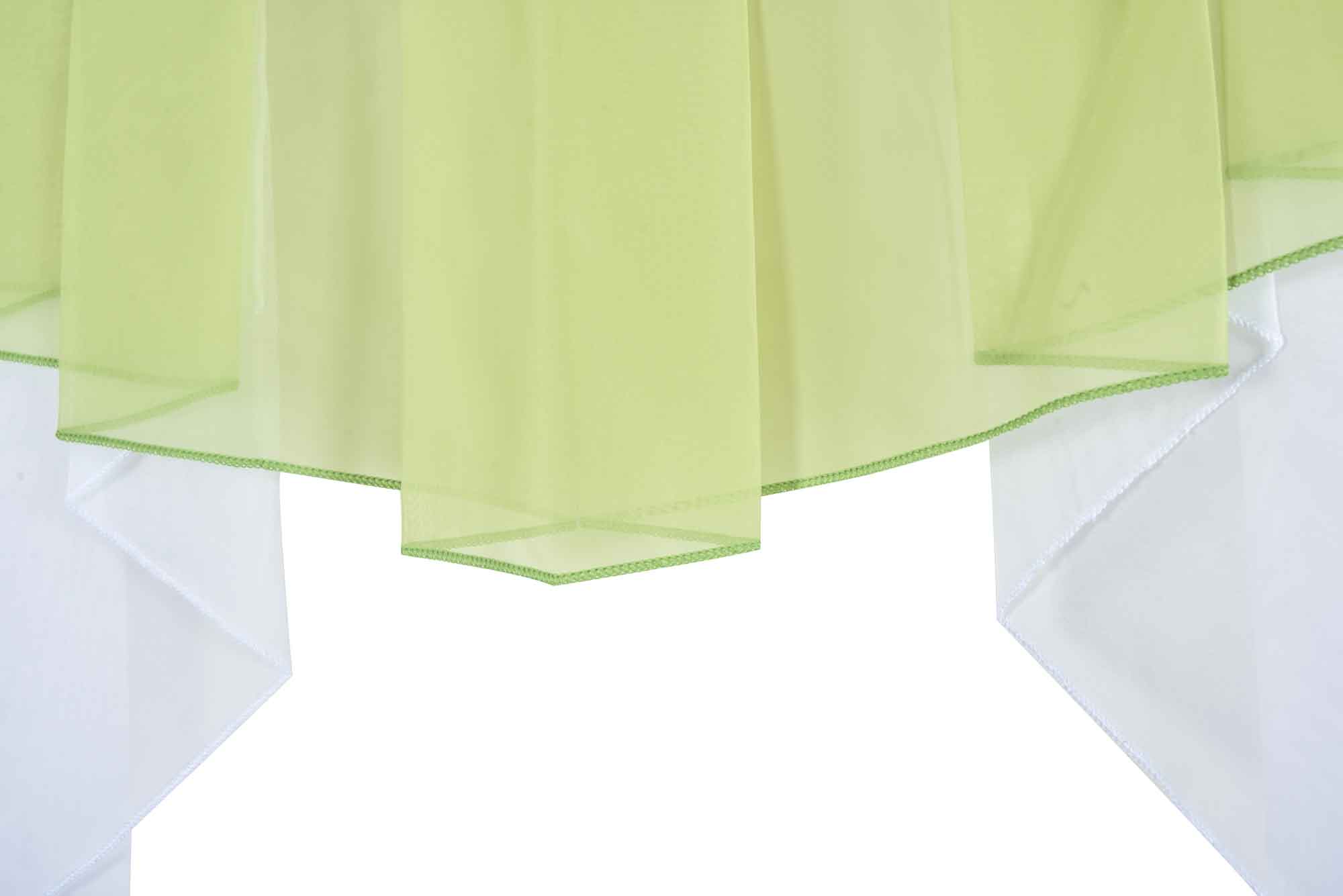 Scheibengardine »MEIßEN« M-Bogen Kurzgardine Tunneldurchzug Universalband 2023700 Scheibengardine 2023700_d3_gruen | Gardinenbox.de