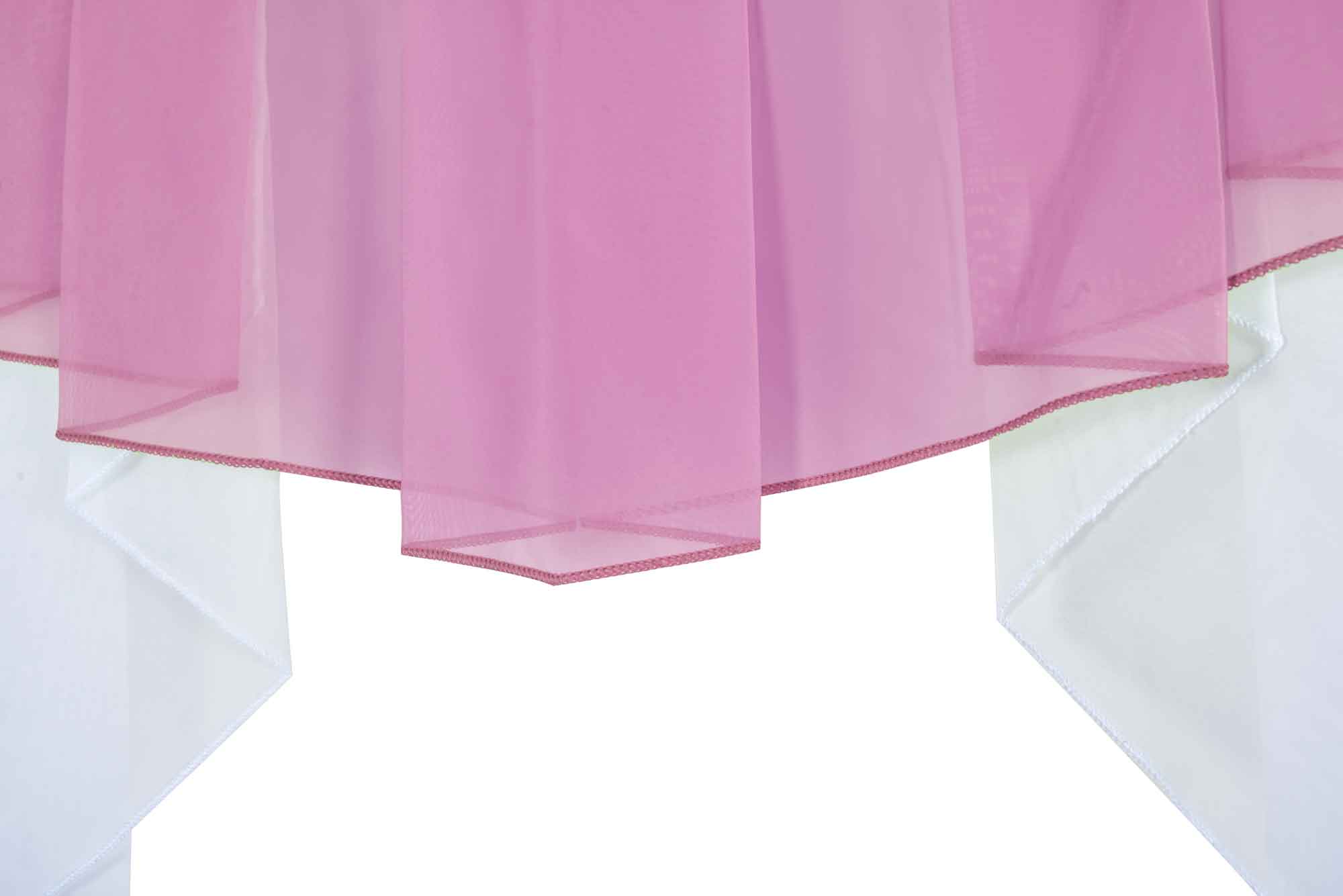 Scheibengardine »MEIßEN« M-Bogen Kurzgardine Tunneldurchzug Universalband 2023700 Scheibengardine 2023700_d3_rosa | Gardinenbox.de