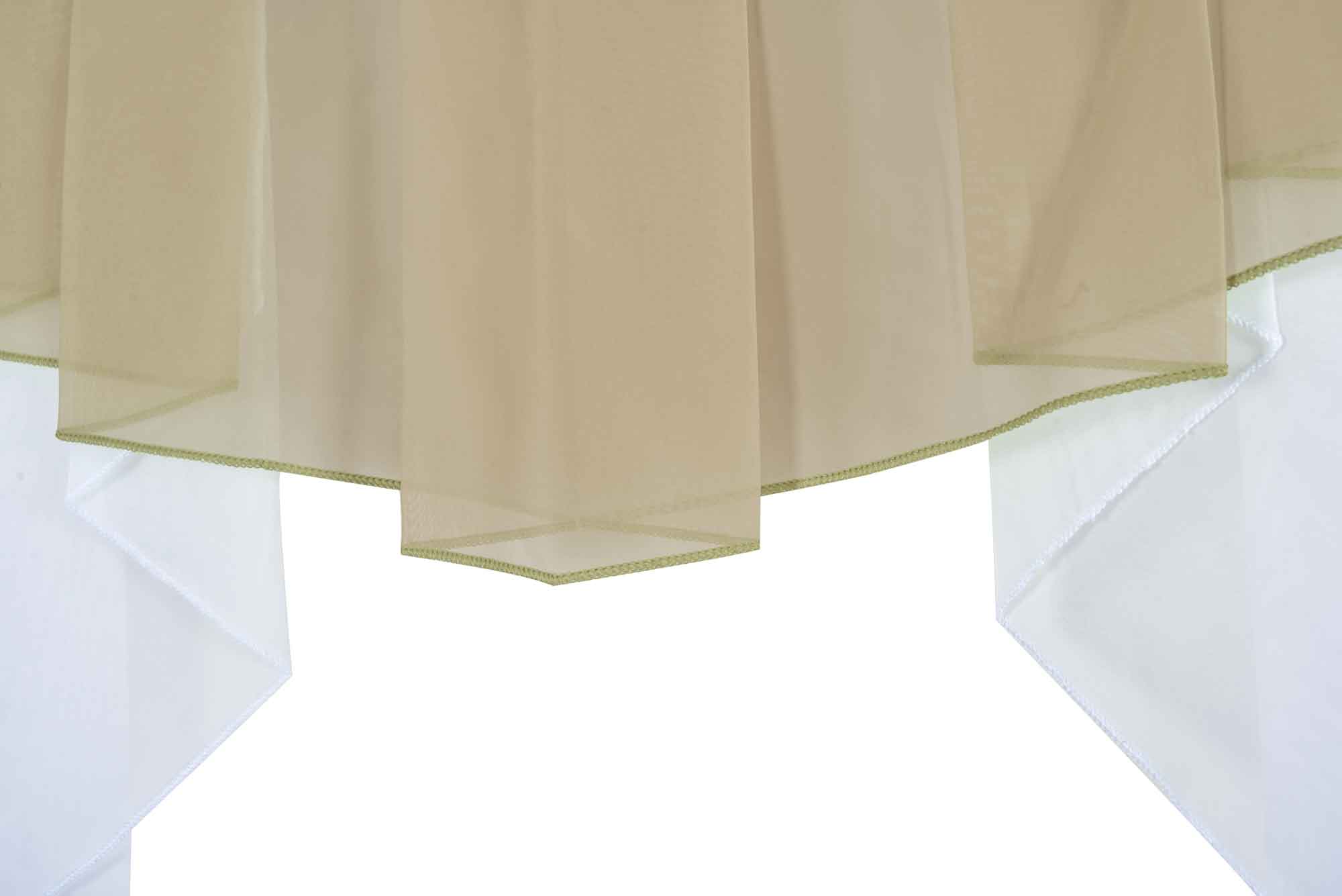 Scheibengardine »MEIßEN« M-Bogen Kurzgardine Tunneldurchzug Universalband 2023700 Scheibengardine 2023700_d3_sand | Gardinenbox.de