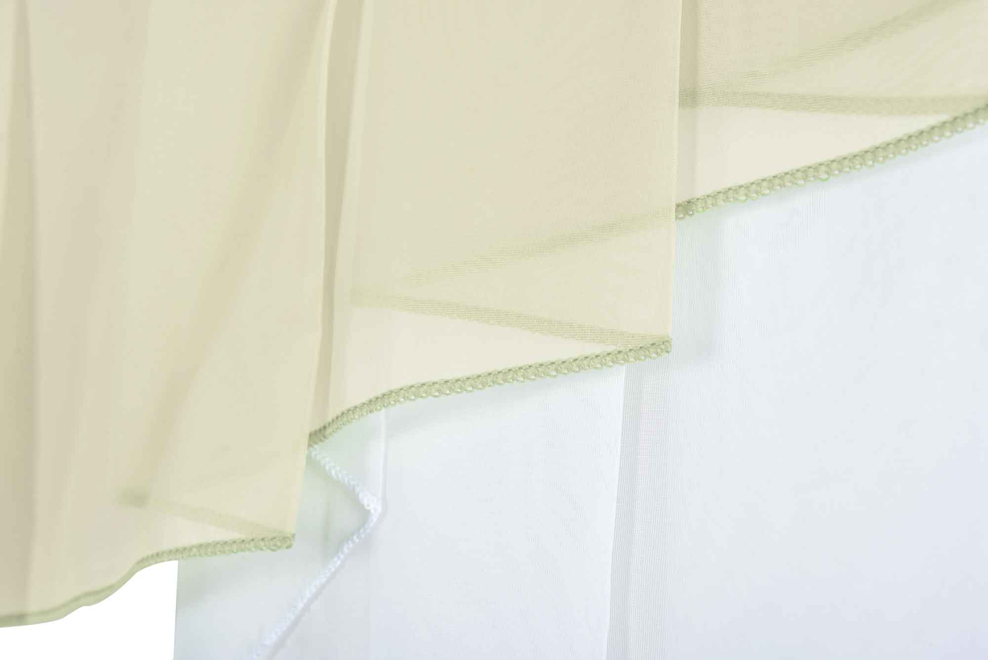 Scheibengardine »MEIßEN« M-Bogen Kurzgardine Tunneldurchzug Universalband 2023700 Scheibengardine 2023700_d5_creme | Gardinenbox.de