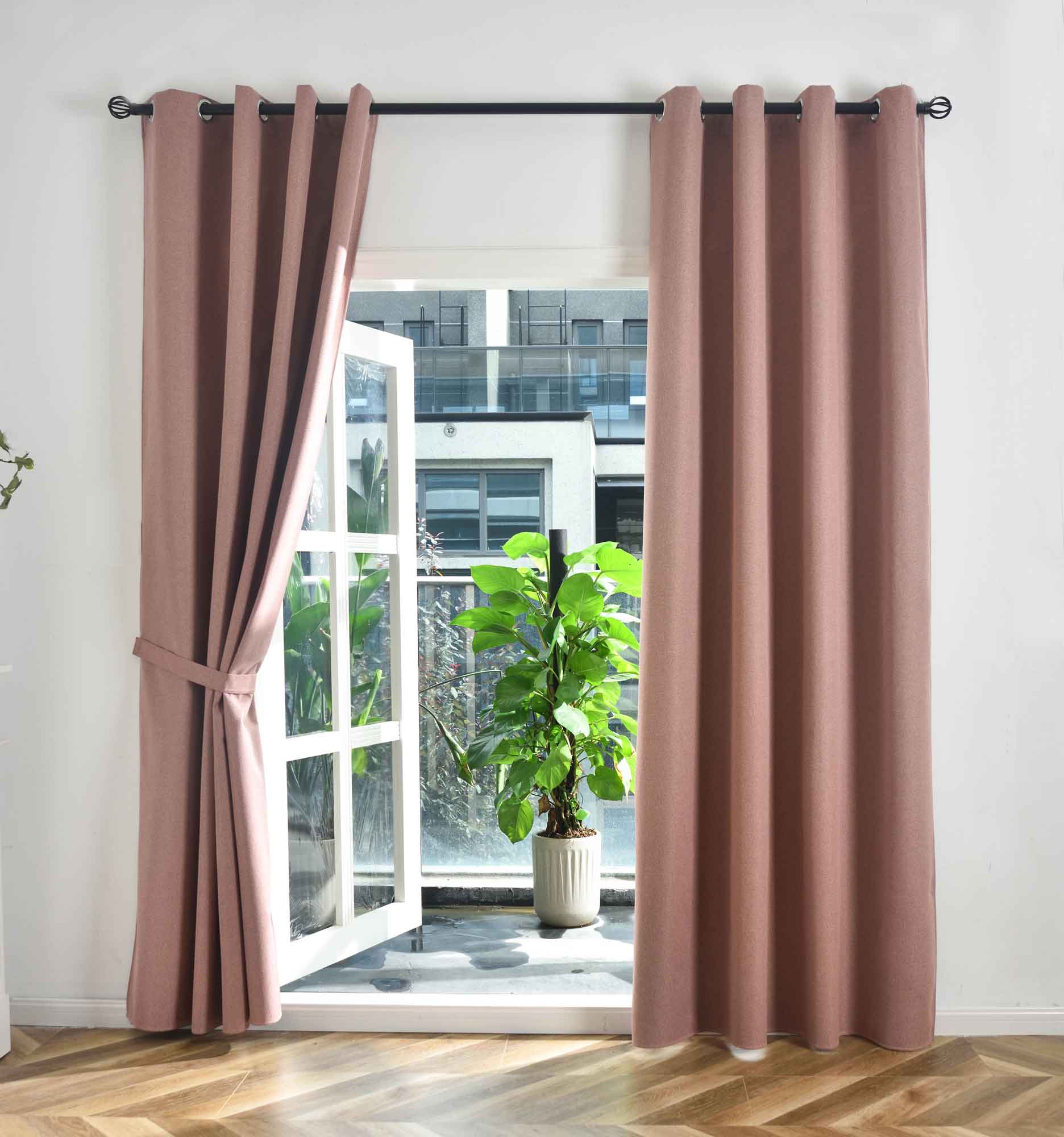 2er Set Verdunkelungsvorhänge Ösen Raffhalter 100% Verdunkelung Blackout »München Dark« Dreischichtige Bindung Fischgrätmuster 202410-2 Altrosa HxB 175x145 cm Vorhang 202410-2altrosa_5110867b-b815-4974-a68a-fe7e4ce88115 | Gardinenbox.de