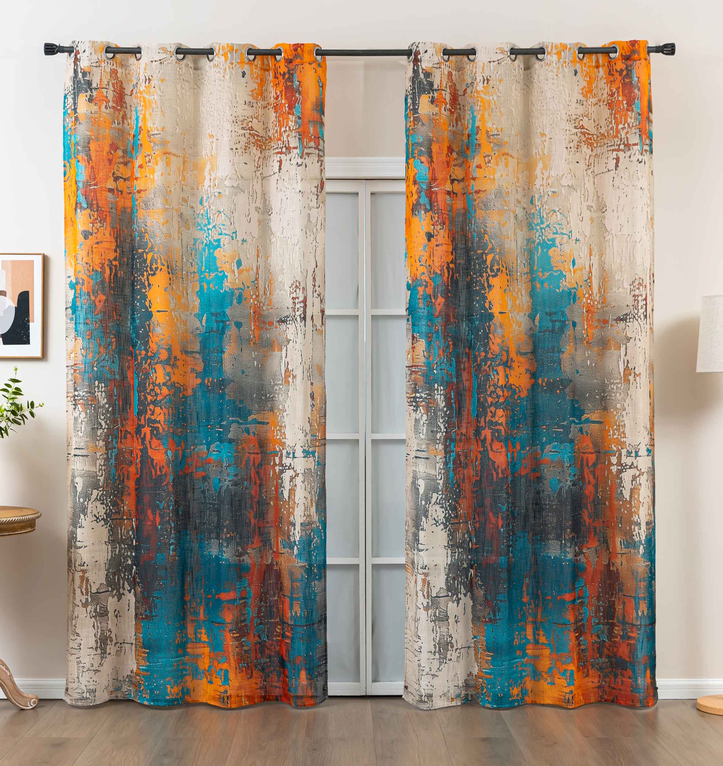 2er Set Vorhang Ösen Grobfaser »Seoul Collection« Digital Druck Ösen Linenlook-Struktur Halbransparent Blickdicht Gardinen Apart Vorhang 2024120-2apart_1ee9dba3-0cef-43c8-85c4-623cf3677385 | Gardinenbox.de