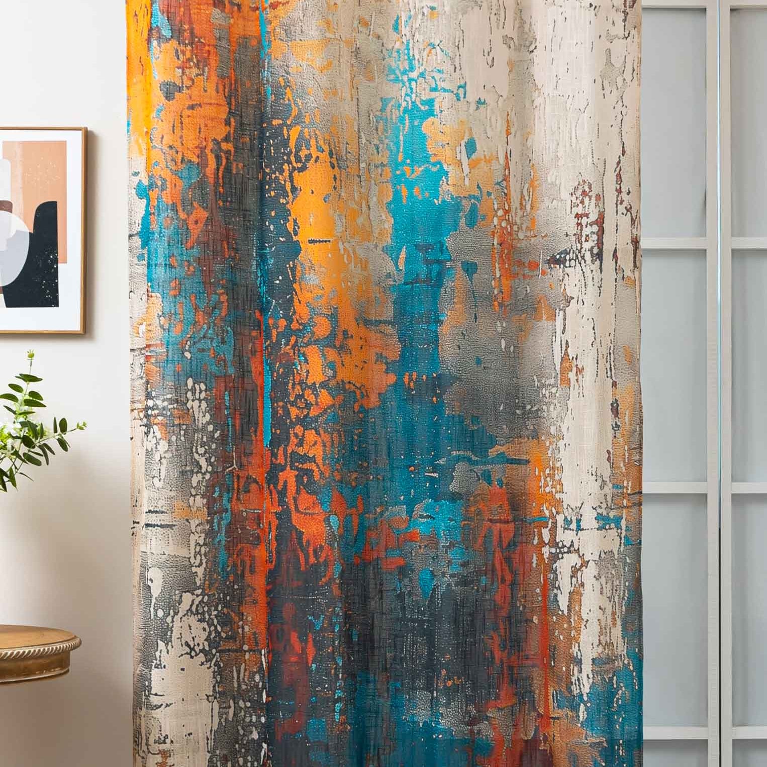 Vorhang Ösen Grobfaser »Seoul Collection« Digital Druck Ösen Gardinen Linenlook-Struktur Halbransparent Blickdicht 2024120 Apart Vorhang 2024120apart | Gardinenbox.de