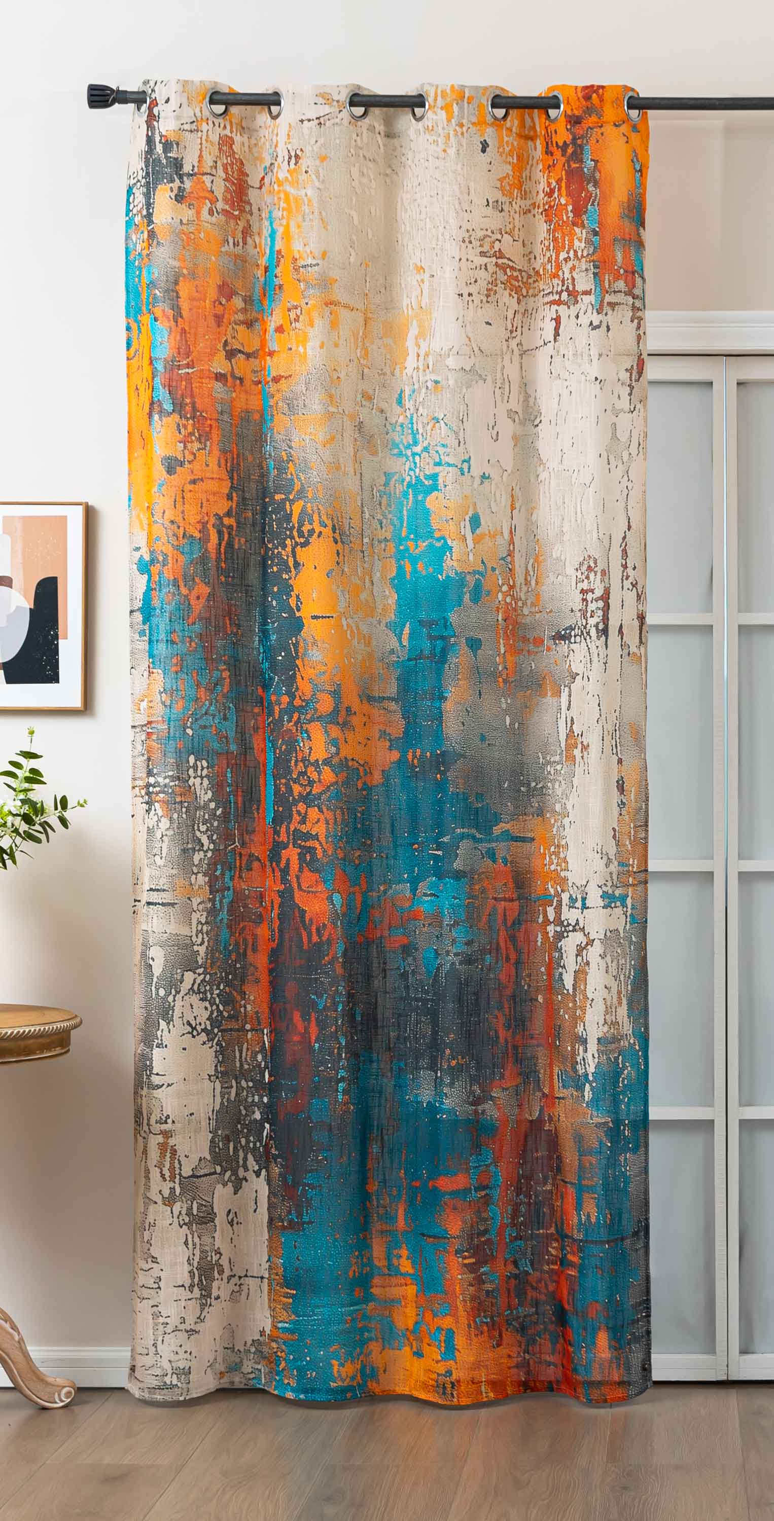 Vorhang Ösen Grobfaser »Seoul Collection« Digital Druck Ösen Gardinen Linenlook-Struktur Halbransparent Blickdicht 2024120 Apart Vorhang 2024120apart | Gardinenbox.de