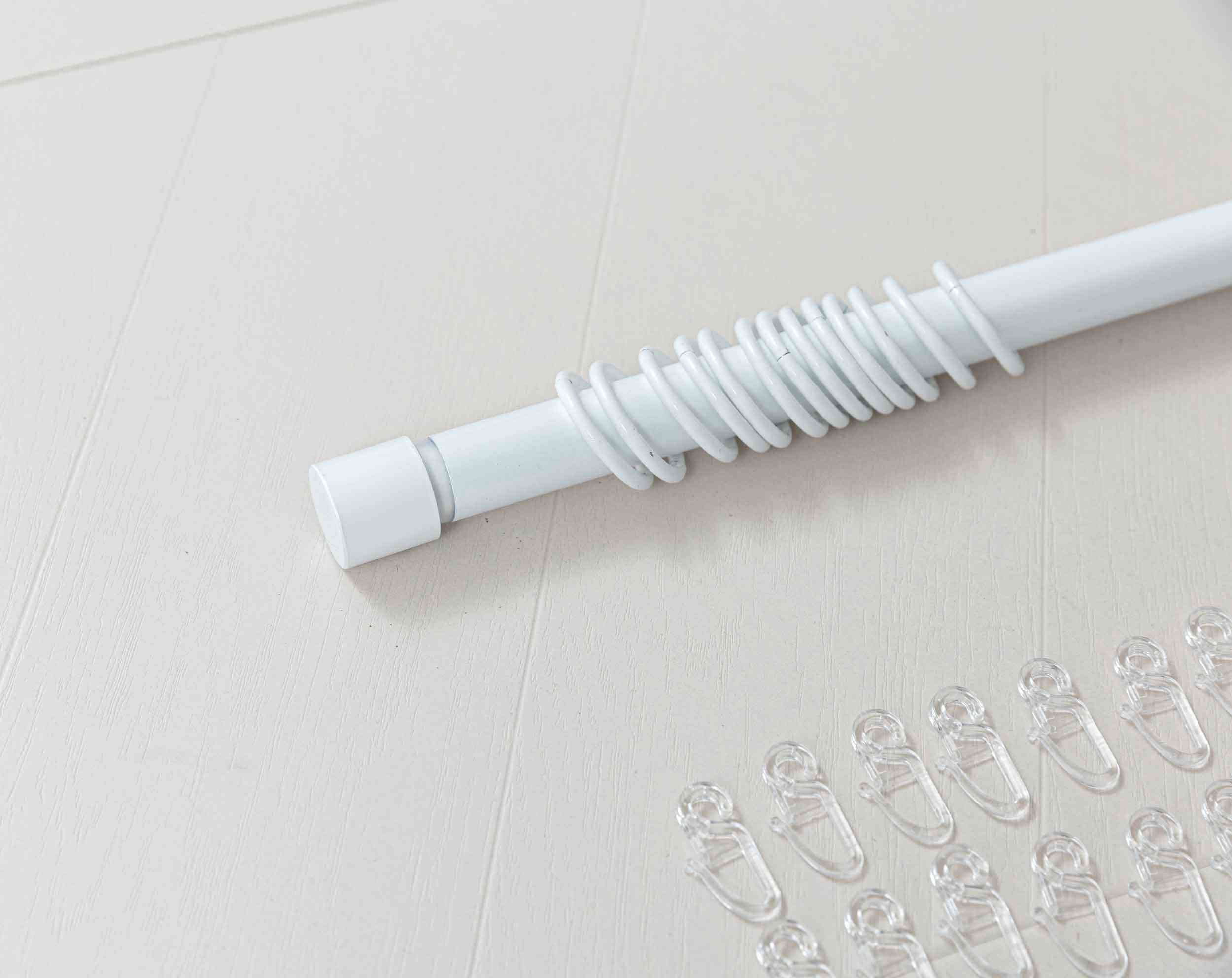 Ausziehbare Gardinenstange »Ningbo« Ø16/19 mm Komplettset zum sofortigen Montieren Wand- und Deckenmontage 2024140 Innenlaufstange 2024140_weiss_4 | Gardinenbox.de