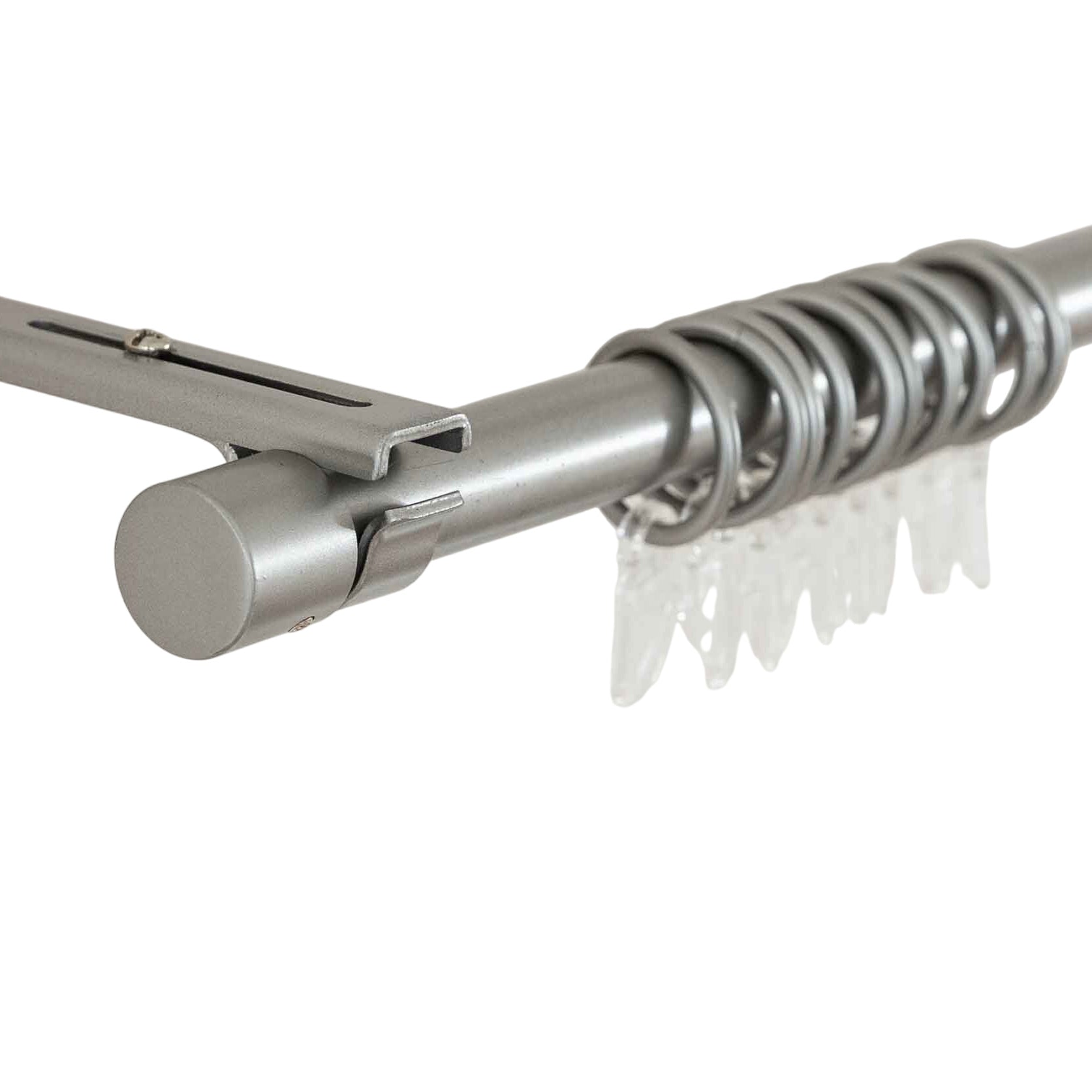 Ausziehbare Gardinenstange »Ningbo« Ø16/19 mm Komplettset zum sofortigen Montieren Wand- und Deckenmontage 2024140 Edelstahl gebürstet Innenlaufstange 2024140edelstahl_gebuerstet | Gardinenbox.de