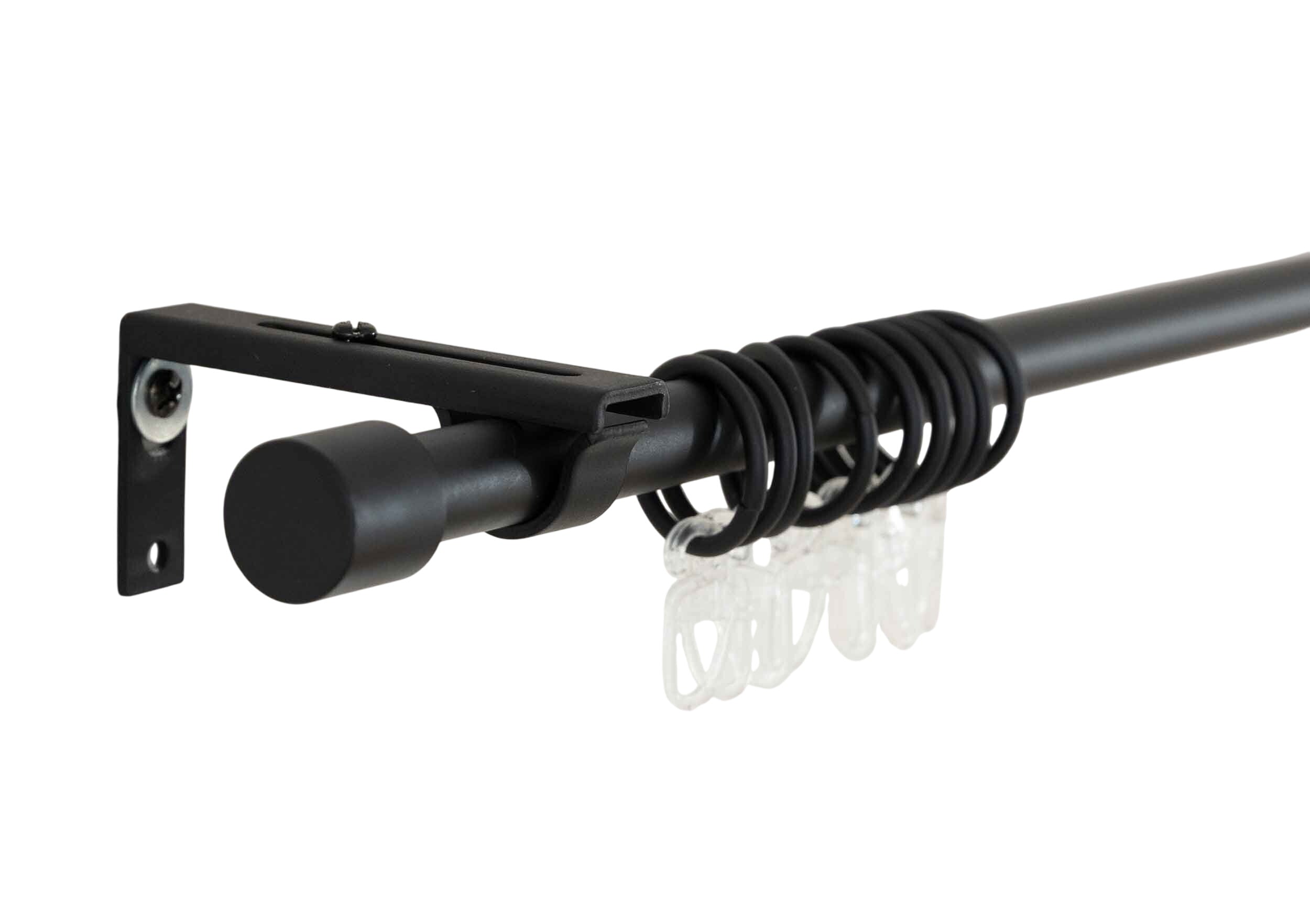 Ausziehbare Gardinenstange »Ningbo« Ø16/19 mm Komplettset zum sofortigen Montieren Wand- und Deckenmontage 2024140 Schwarz Innenlaufstange 2024140schwarz | Gardinenbox.de