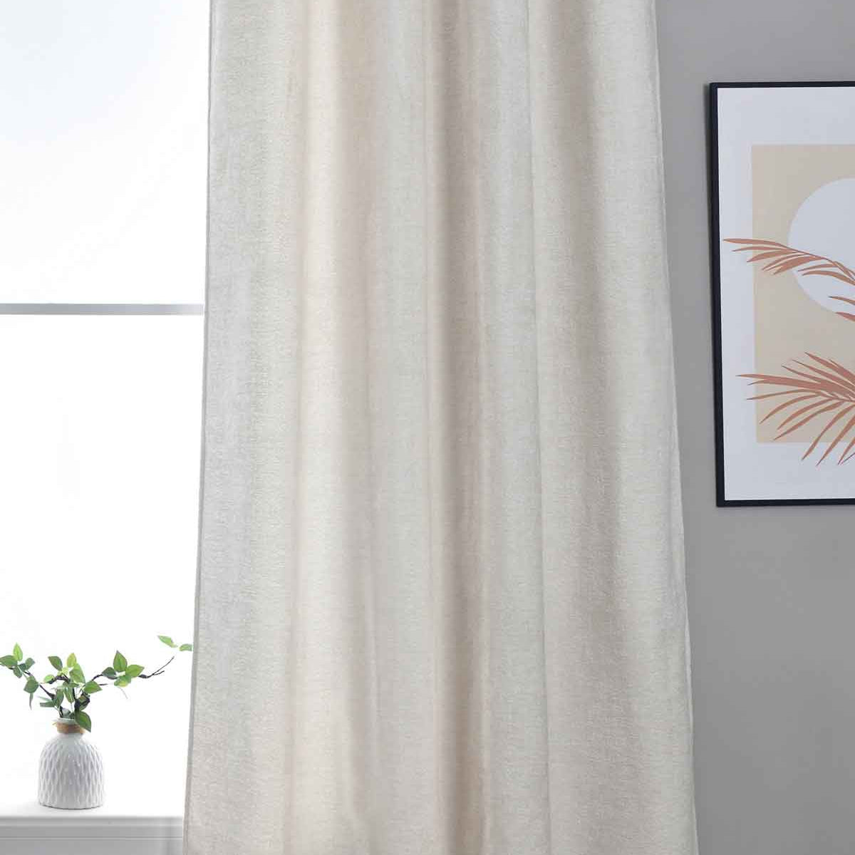 Verdunkelungsvorhang »Nürnberg« Ösen Raffhalter Chenille samtig weich geschmeidig fallend 202420 Natur Vorhang 202420natur | Gardinenbox.de