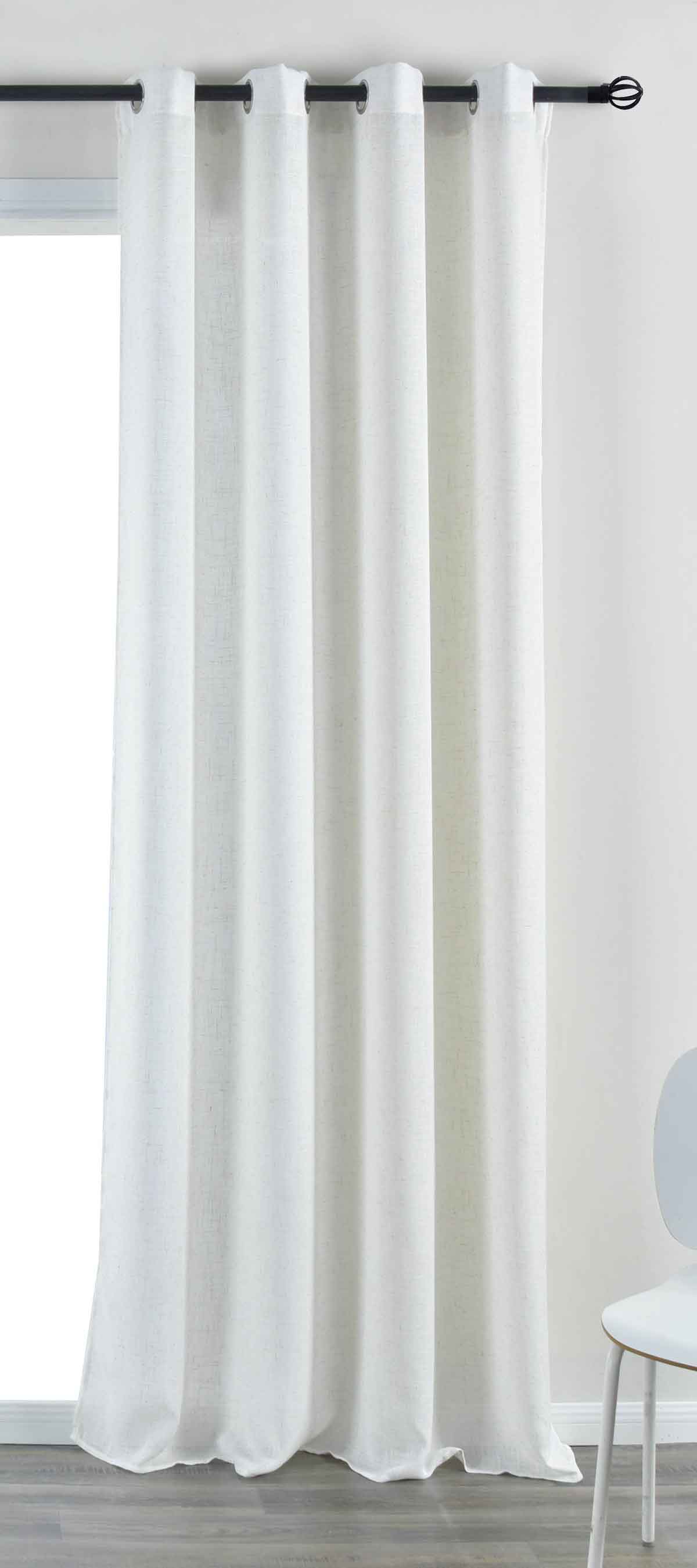 Vorhang Ösen »Essen« Cationic Raffhalter Leinenstruktur blickdicht lichtdurchlässig 210 g/m² 202430 Beige Vorhang 202430beige_f970004a-5136-48ce-87f3-8408ef2f2d4c | Gardinenbox.de