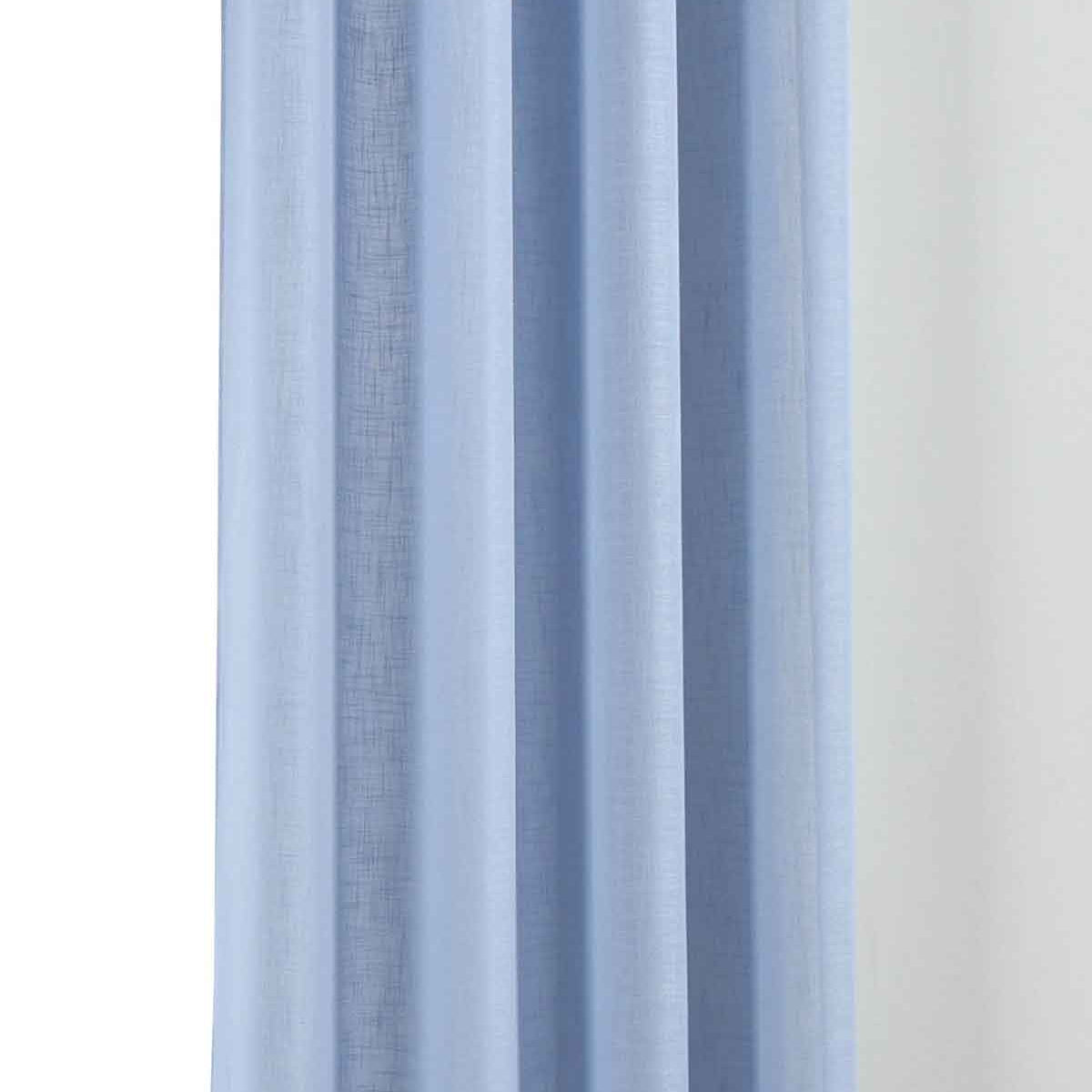 Vorhang Ösen »Essen« Cationic Raffhalter Leinenstruktur blickdicht lichtdurchlässig 210 g/m² 202430 Blau Vorhang 202430blau_f4593cf7-0993-42fa-857c-9436f088ac54 | Gardinenbox.de