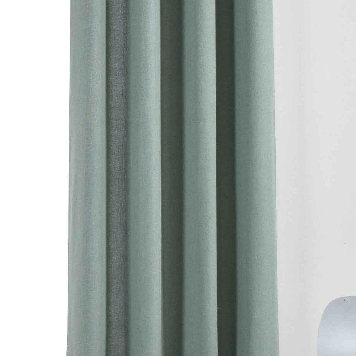 Vorhang Ösen »Essen« Cationic Raffhalter Leinenstruktur blickdicht lichtdurchlässig 210 g/m² 202430 Grün Vorhang 202430gruen | Gardinenbox.de