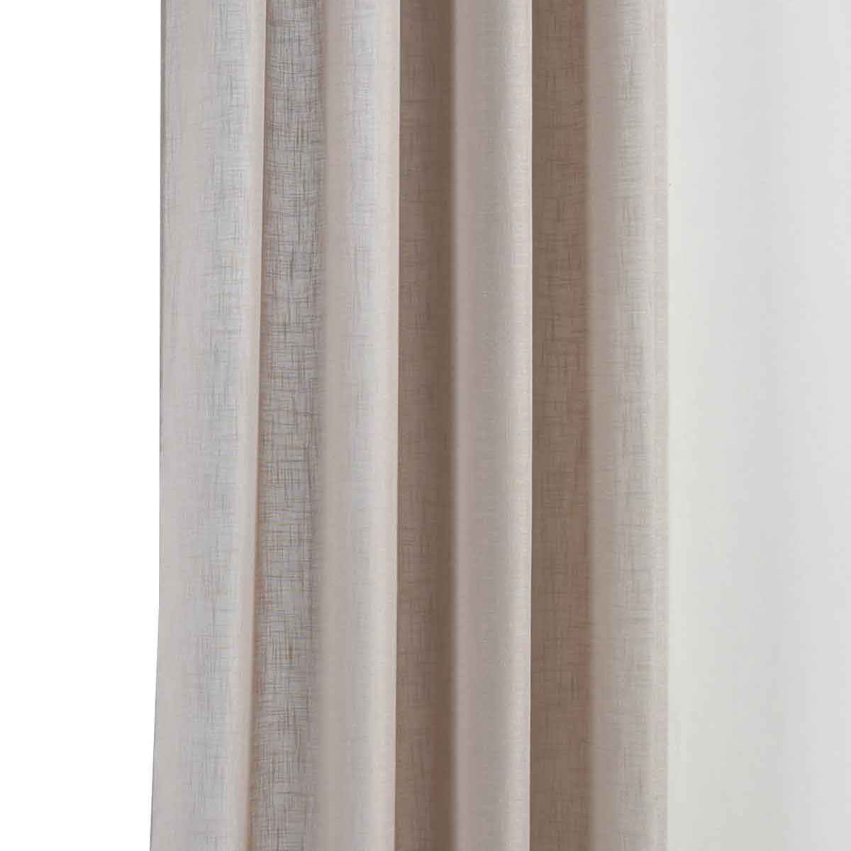 Vorhang Ösen »Essen« Cationic Raffhalter Leinenstruktur blickdicht lichtdurchlässig 210 g/m² 202430 Sand Vorhang 202430sand_1f798f9d-dafa-4807-9635-c1103b6e2cf0 | Gardinenbox.de