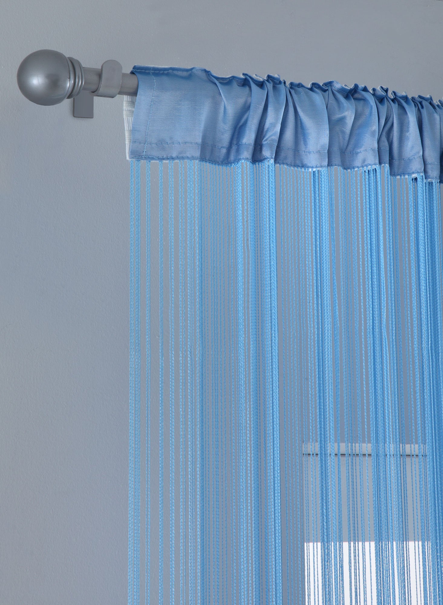 Fadengardine mit Tunneldurchzug und eingenähtem Kräuselband, geeignet für Gardinenstangen und Gardinenschienen Fadenvorhang Fadenstore Raumteiler 20303CN Fadengardine 20303-01-AufhN771ngung-Stange_9_1 | Gardinenbox.de