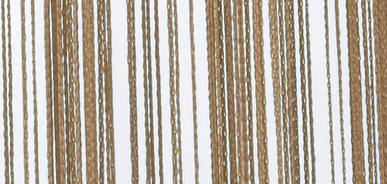 2er Set Fadengardine mit Tunneldurchzug und eingenähtem Kräuselband, geeignet für Gardinenstangen und Gardinenschienen Fadenvorhänge Fadenstores Raumteiler 20303CN2 Fadengardine 20303detail_beige_e7185983-a9a9-46e5-b478-e2f42bb76e14 | Gardinenbox.de