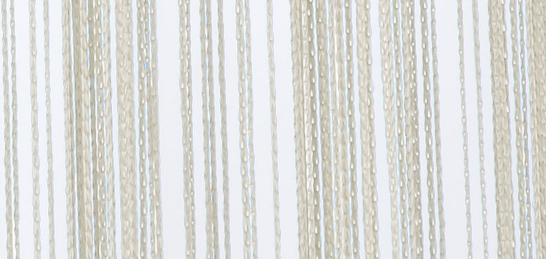 2er Set Fadengardine mit Tunneldurchzug und eingenähtem Kräuselband, geeignet für Gardinenstangen und Gardinenschienen Fadenvorhänge Fadenstores Raumteiler 20303CN2 Fadengardine 20303detail_creme_1_16bb9ded-1193-415a-aef7-8abe270a2f66 | Gardinenbox.de