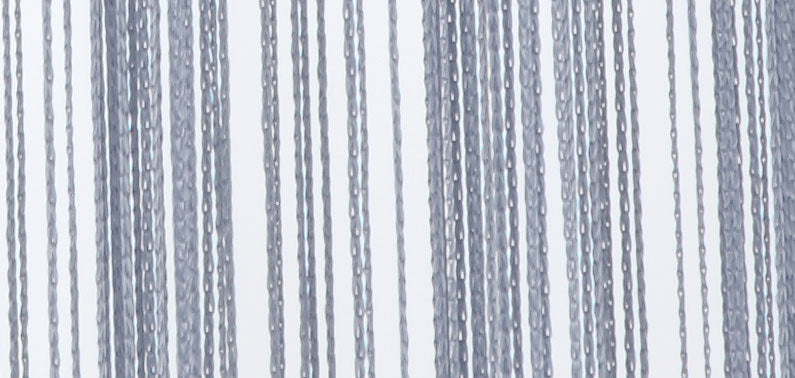 2er Set Fadengardine mit Tunneldurchzug und eingenähtem Kräuselband, geeignet für Gardinenstangen und Gardinenschienen Fadenvorhänge Fadenstores Raumteiler 20303CN2 Fadengardine 20303detail_grau_3a7d1c93-dd0b-421b-bdf0-c50e9ce5c0ae | Gardinenbox.de