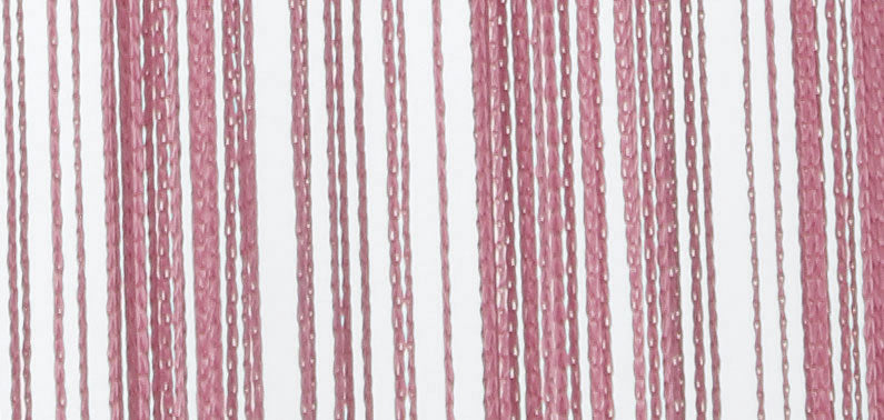 Fadengardine mit Tunneldurchzug und eingenähtem Kräuselband, geeignet für Gardinenstangen und Gardinenschienen Fadenvorhang Fadenstore Raumteiler 20303CN Fadengardine 20303detail_rosa | Gardinenbox.de