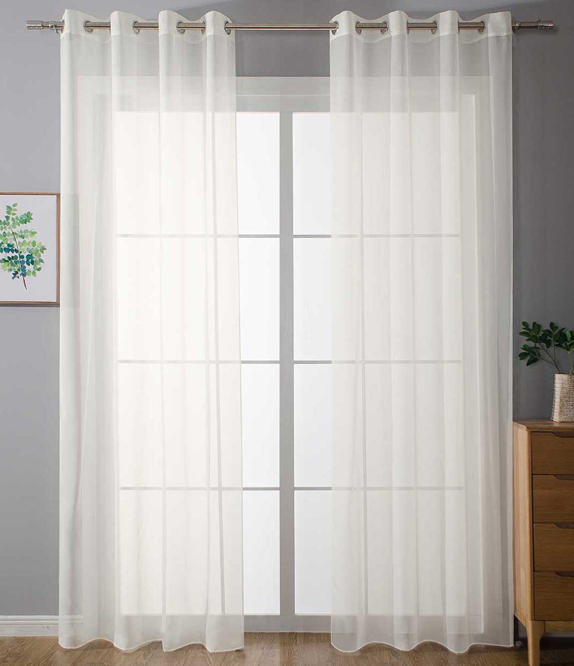 2er Set Ösenvorhänge Transparent »Uni« Gardine Stores Vorhang Ösen Bleibandabschluß Wohnzimmer 20332-cn2 Creme HxB 175x140 cm Gardinen Set 20332-cn2creme_5907bea9-1888-4623-b476-8ef6fb71da30 | Gardinenbox.de