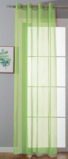 Ösenvorhang Transparent »Uni« Gardine Stores Vorhang Ösen Bleibandabschluß Wohnzimmer 20332-cn Apfelgrün HxB 245x140 cm Gardinenschal 20332-cnapfelgruen_61aa3803-0d49-4f8f-9a98-0f01d2f9c33b | Gardinenbox.de