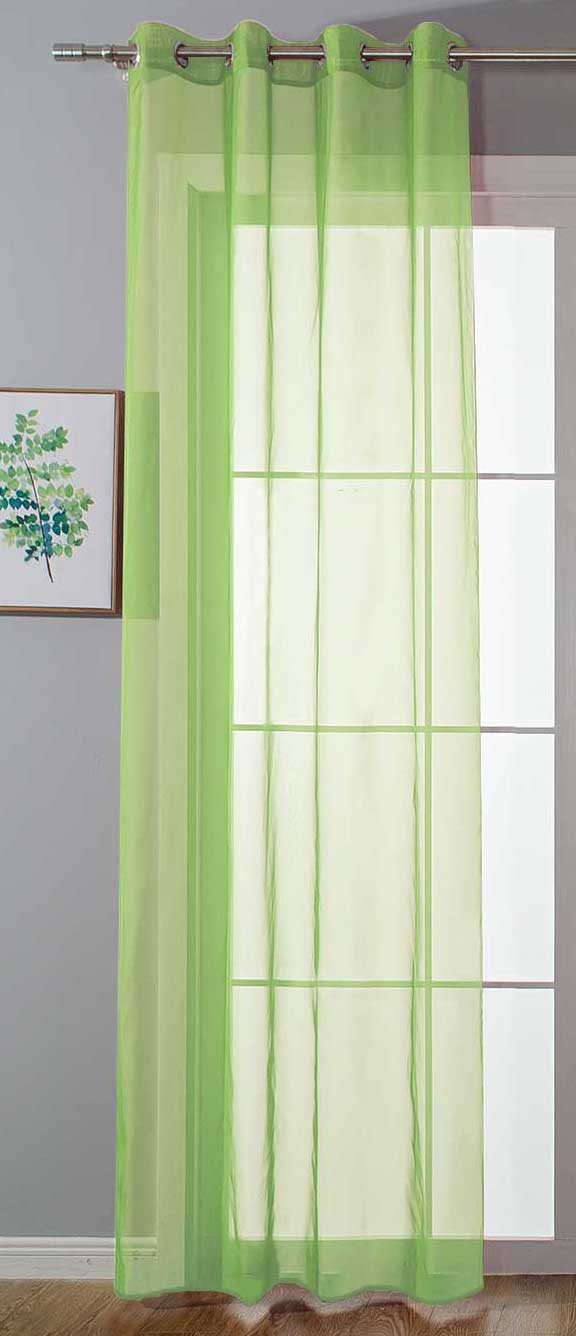 Ösenvorhang Transparent »Uni« Gardine Stores Vorhang Ösen Bleibandabschluß Wohnzimmer 20332-cn Apfelgrün HxB 245x140 cm Gardinenschal 20332-cnapfelgruen_61aa3803-0d49-4f8f-9a98-0f01d2f9c33b | Gardinenbox.de