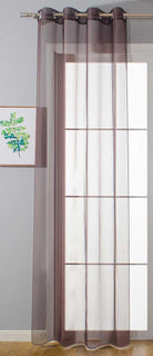 Ösenvorhang Transparent »Uni« Gardine Stores Vorhang Ösen Bleibandabschluß Wohnzimmer 20332-cn Braun HxB 175x140 cm Gardinenschal 20332-cnbraun_c43b781b-2db3-496f-825f-cff991f810e5 | Gardinenbox.de