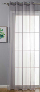 Ösenvorhang Transparent »Uni« Gardine Stores Vorhang Ösen Bleibandabschluß Wohnzimmer 20332-cn Grau HxB 175x140 cm Gardinenschal 20332-cngrau_6966e459-b3fb-4eb4-93b9-88e091a93c87 | Gardinenbox.de