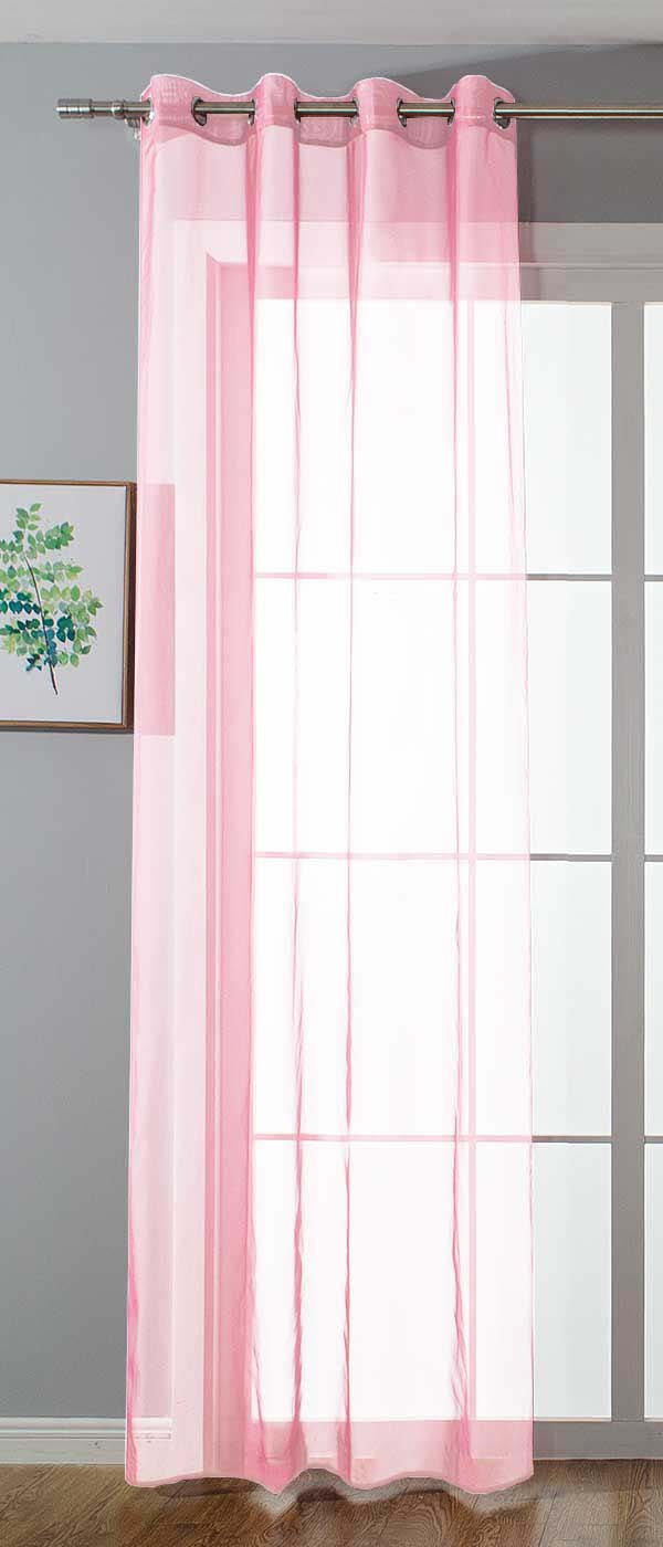 Ösenvorhang Transparent »Uni« Gardine Stores Vorhang Ösen Bleibandabschluß Wohnzimmer 20332-cn Hellrosa HxB 245x140 cm Gardinenschal 20332-cnhellrosa_48a73752-9369-4ca8-9baf-12a8babfa152 | Gardinenbox.de