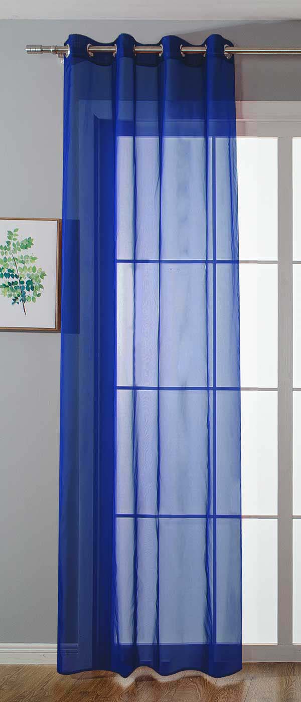 Ösenvorhang Transparent »Uni« Gardine Stores Vorhang Ösen Bleibandabschluß Wohnzimmer 20332-cn Royalblau HxB 225x140 cm Gardinenschal 20332-cnroyalblau_244dc3cc-bfab-4abb-b63c-4be81c3dc2a9 | Gardinenbox.de