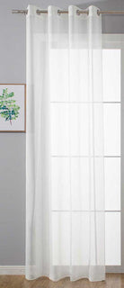 Ösenvorhang Transparent »Uni« Gardine Stores Vorhang Ösen Bleibandabschluß Wohnzimmer 20332-cn Weiß HxB 175x140 cm Gardinenschal 20332-cnweiss_cf8282a1-19a4-43f0-9dcf-b63dbfa972e4 | Gardinenbox.de