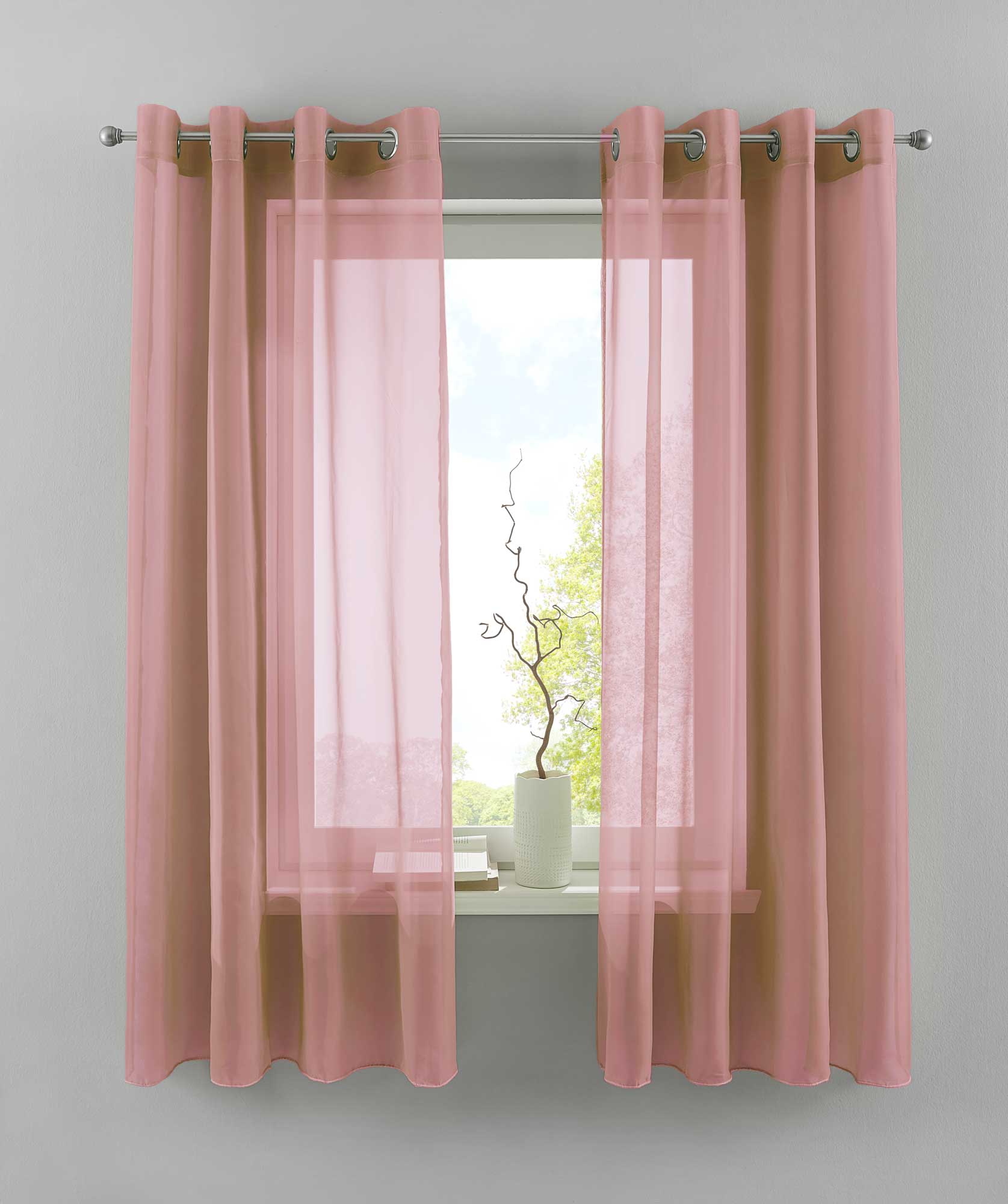 2er Set Ösengardinen Transparent »Basel« Gardine Bleiband Store Vorhang 20332TR2 Gardinen Set 20332TR2altrosa-175-dark_03d33c3c-caad-474e-a17b-cd3499301810 | Gardinenbox.de