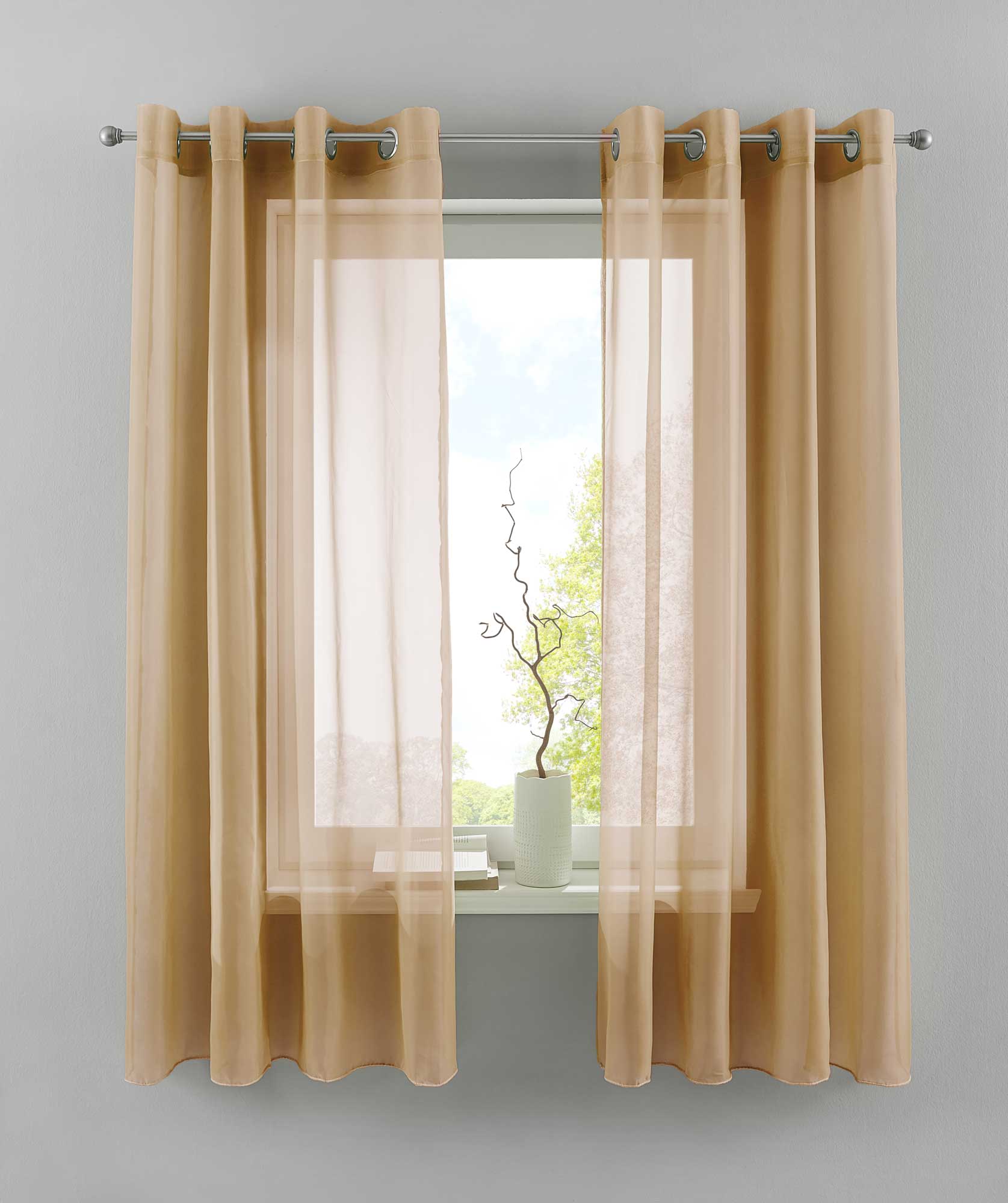 2er Set Ösengardinen Transparent »Basel« Gardine Bleiband Store Vorhang 20332TR2 Gardinen Set 20332TR2sand-175_0c012a08-ef06-47dc-8b56-9f1397d121c4 | Gardinenbox.de