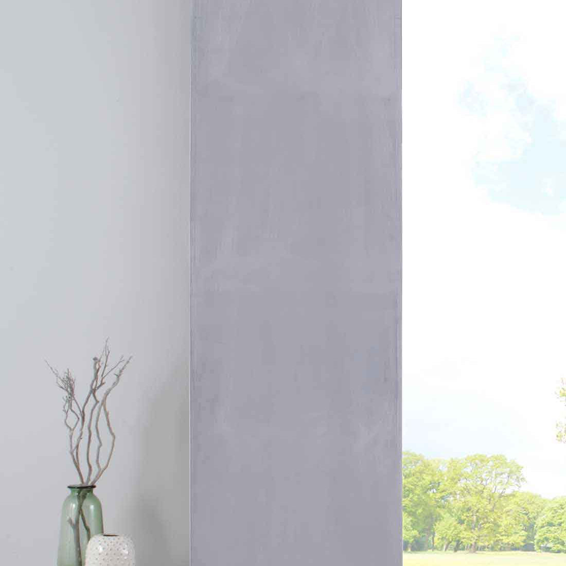 Verdunkelung Flächenvorhang Schiebegardine »Milano« Samt blickdicht Blackout Paneelwagen Beschwerungsstange 203571 Grau Schiebegardine 203571grau | Gardinenbox.de