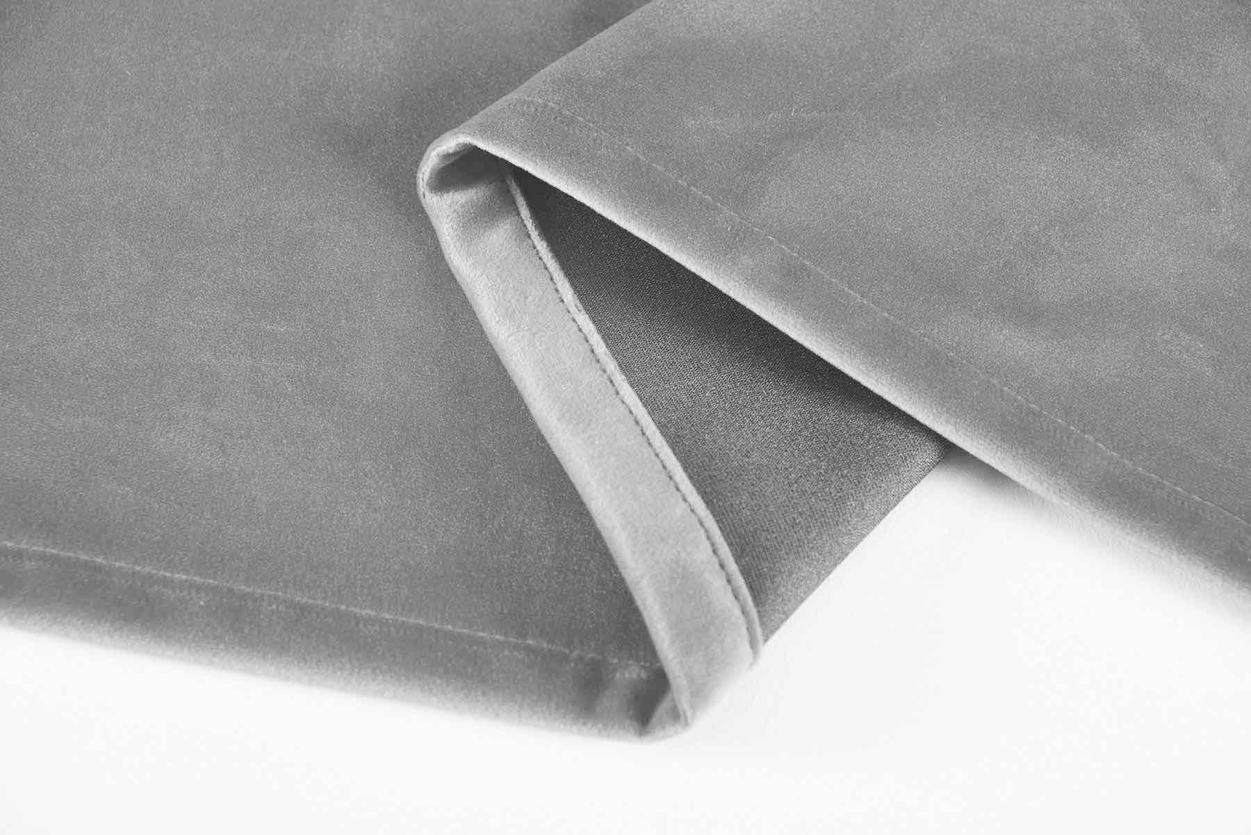 Verdunkelung Flächenvorhang Schiebegardine »Milano« Samt blickdicht Blackout Paneelwagen Beschwerungsstange 203571 Schiebegardine 20357_grau_1_heller | Gardinenbox.de